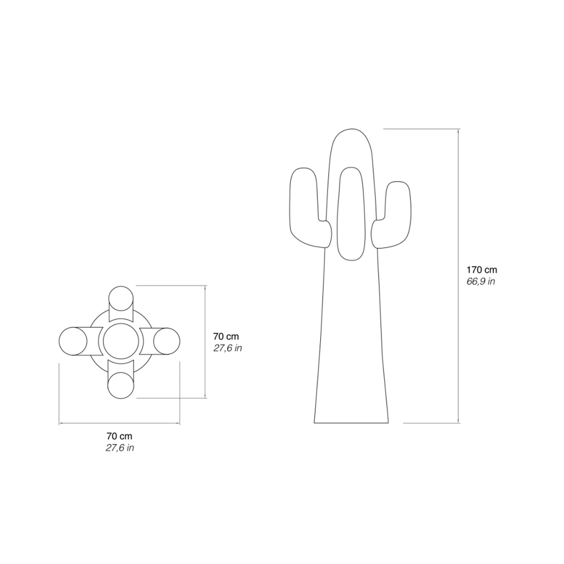 XXI secolo e contemporaneo Appendiabiti a forma di cactus verde A cura di Gufram in vendita