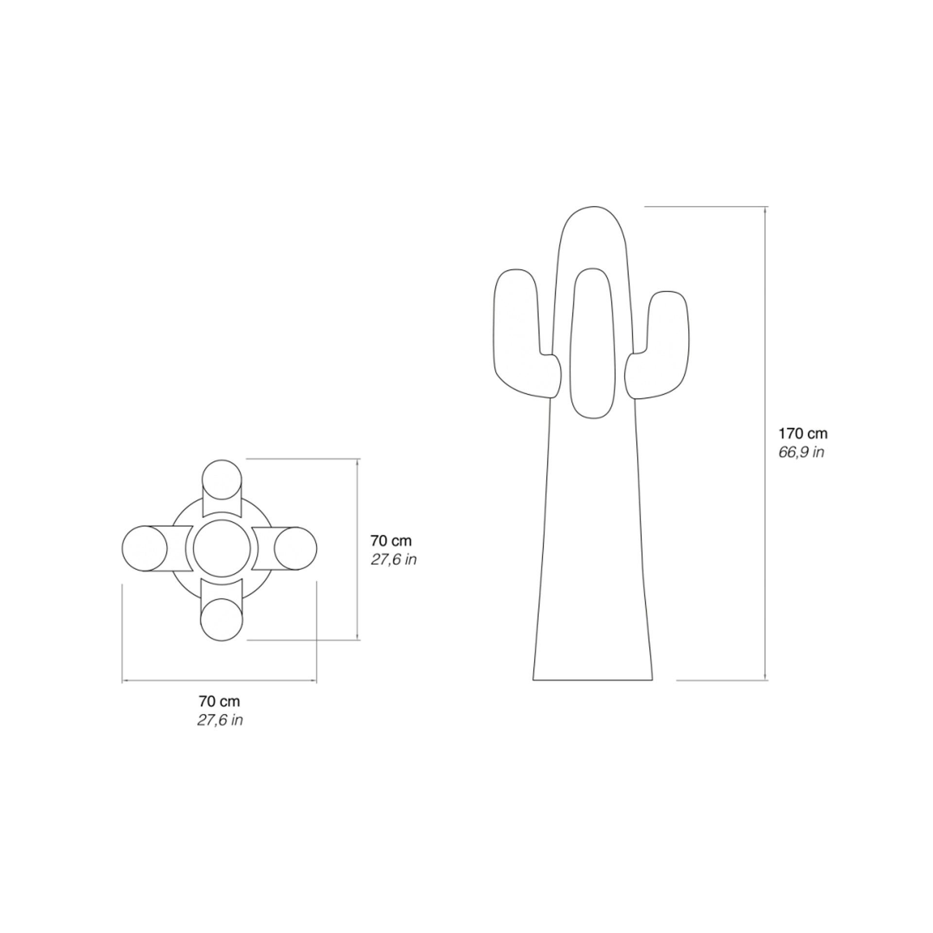 Polystyrene Gufram Multicolored Sunrise Cactus Coat Rack by Drocco & Mello - Paul Smith For Sale