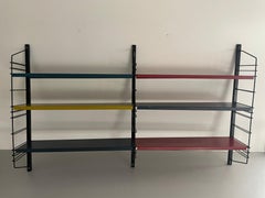 Ensemble d'étagères murales modulaires et colorées par Drentea, années 1960, Pays-Bas