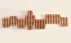 Modular Composition of Copper Wall Lights from 1960's