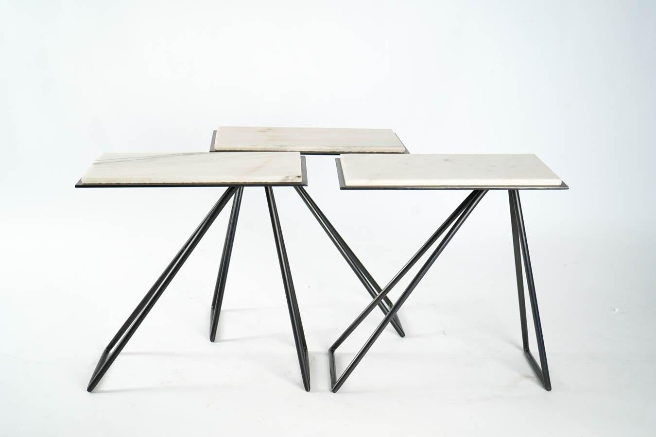 French Modular Contemporary Design Coffee Tables by Anouchka Potdevin For Sale