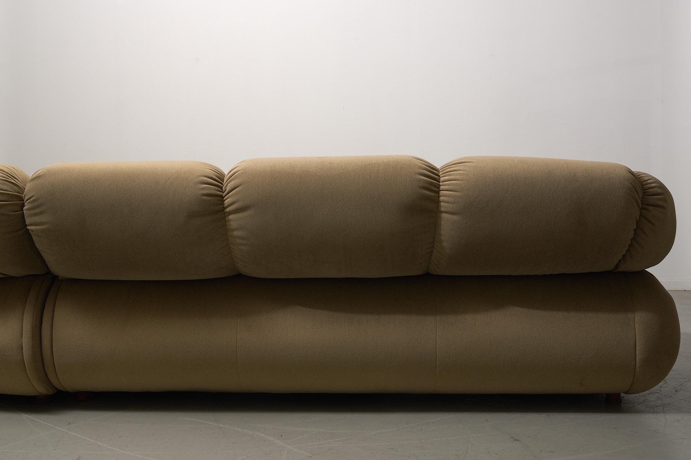 Modular corner sofa and matching easy chair by Adriano Piazzesi For Sale 3