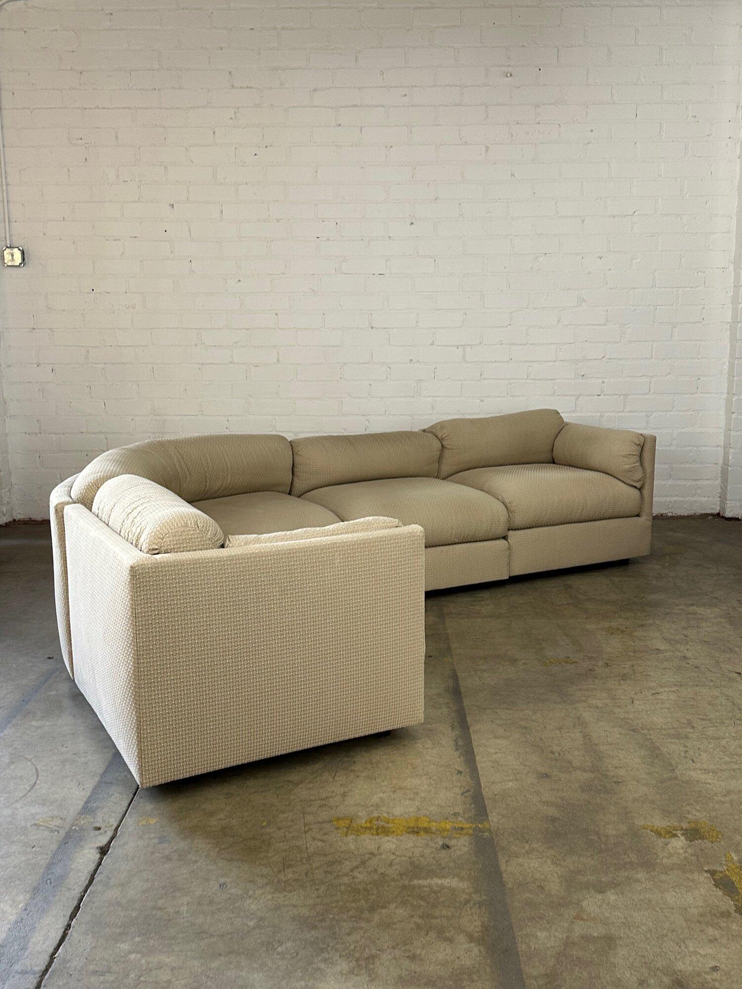 American Modular Curved Post Modern Sofa