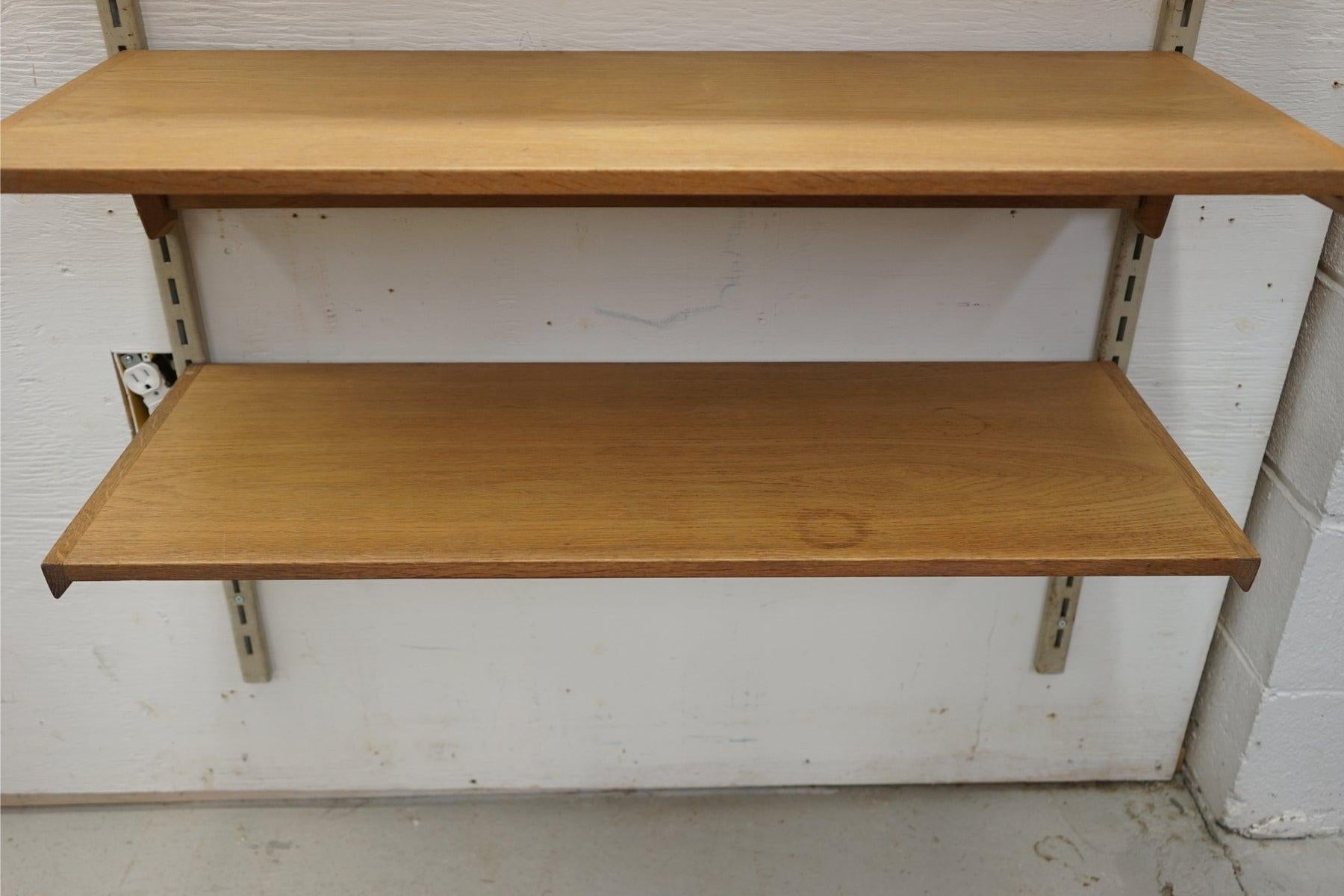 Mid-20th Century Modular Danish Mid-Century Modern Kai Kristiansen Oak Shelving Wall System by FM