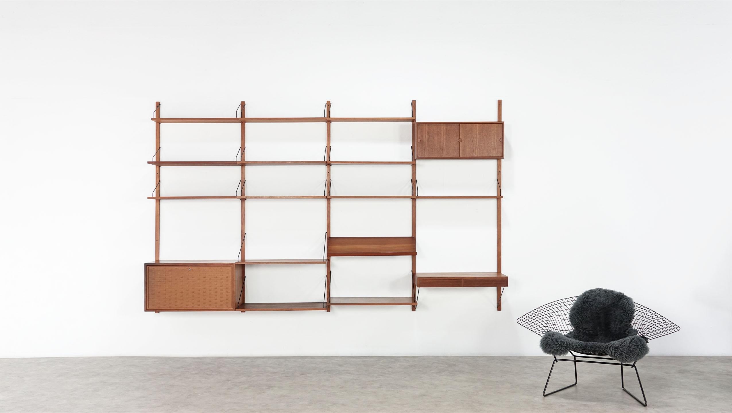 Modular Danish Teak Shelving System by Poul Cadovius for Cado Royal 5