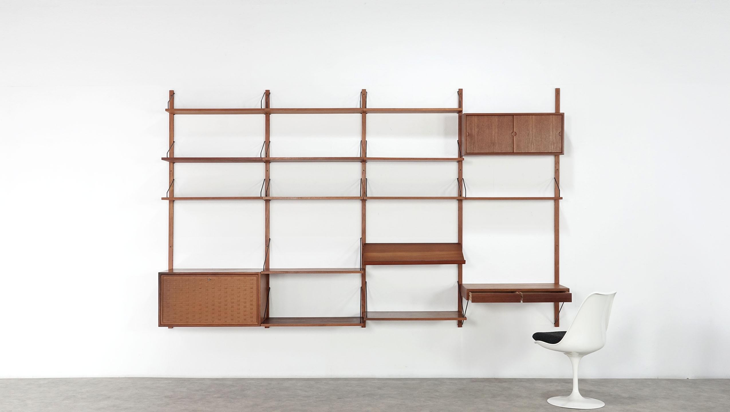 Modular Danish Teak Shelving System by Poul Cadovius for Cado Royal 14