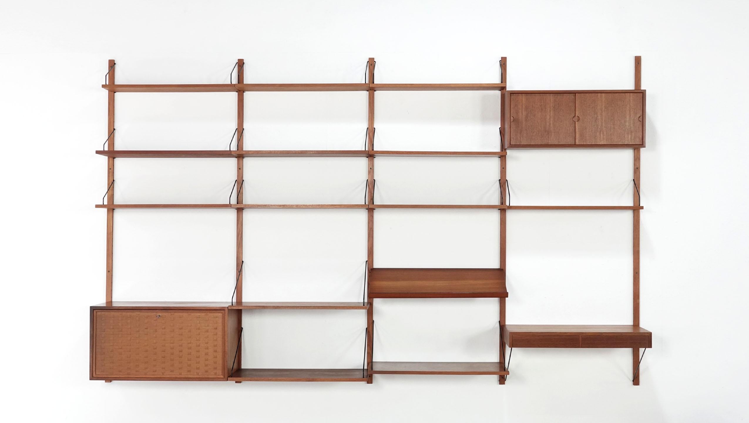 Modular Danish Teak Shelving System by Poul Cadovius for Cado Royal 1
