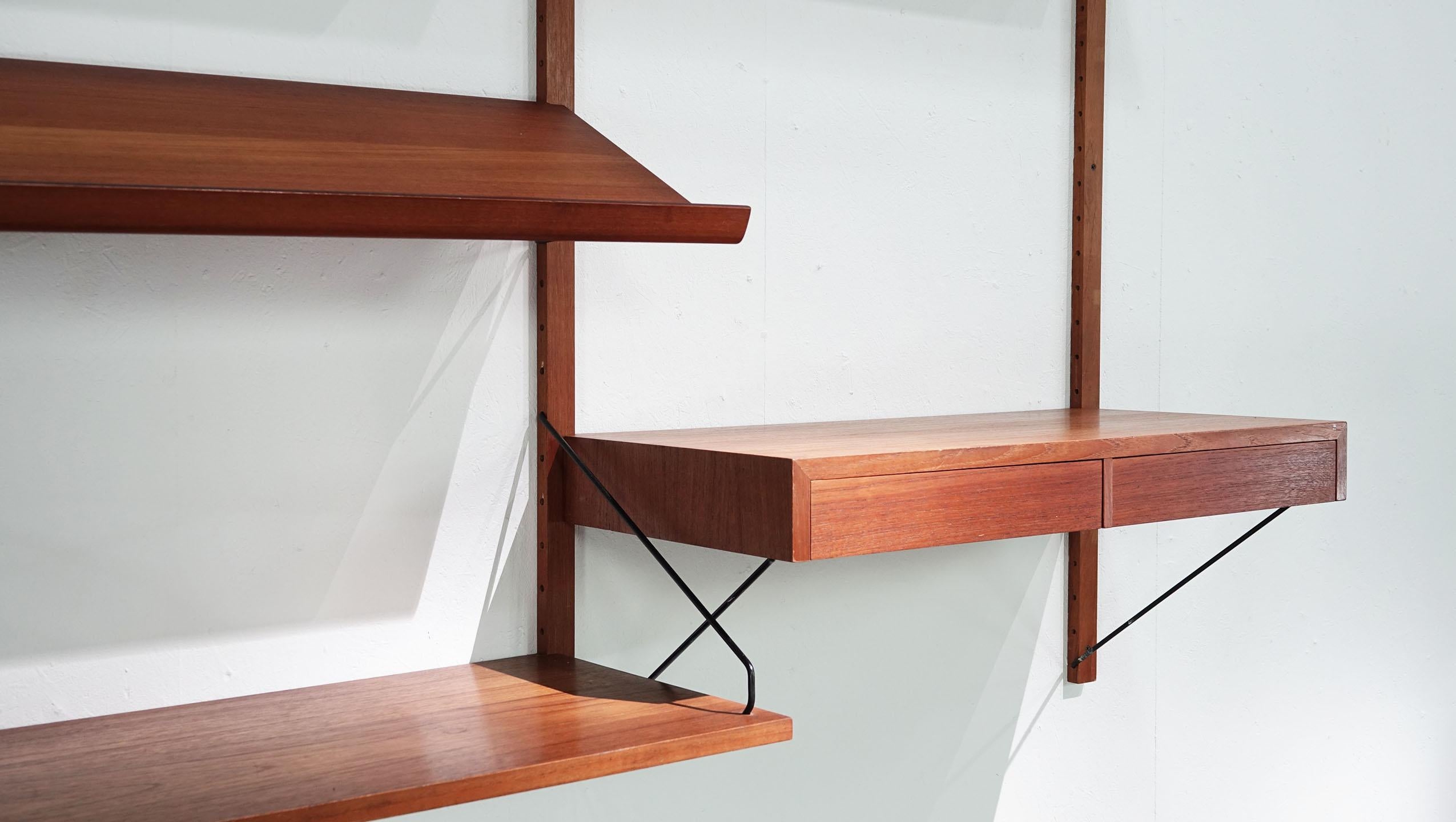 Modular Danish Teak Shelving System by Poul Cadovius for Cado Royal 2