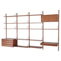 Modular Danish teak shelving system by Poul Cadovius for Cado Royal