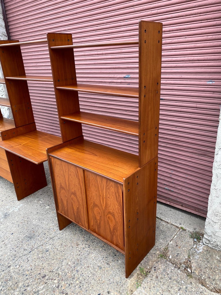 Modular Danish Teak Shelving System at 1stDibs