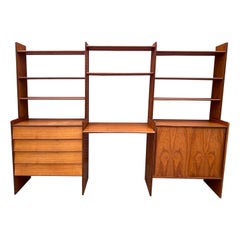 Modular Danish Teak Shelving System