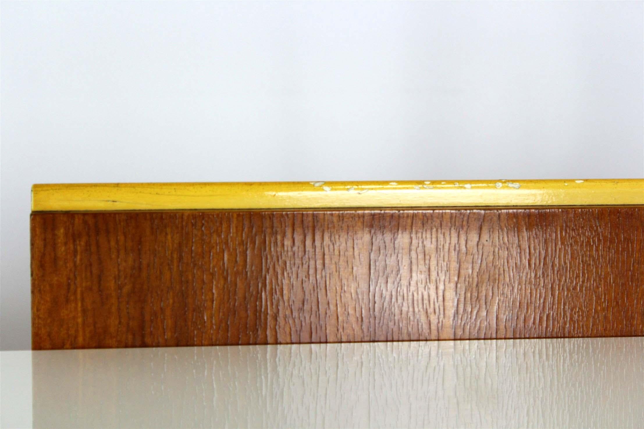 Modular Desk Set with White Glass Top by Mojmir Pozar, 1960s, Set of 3 For Sale 14