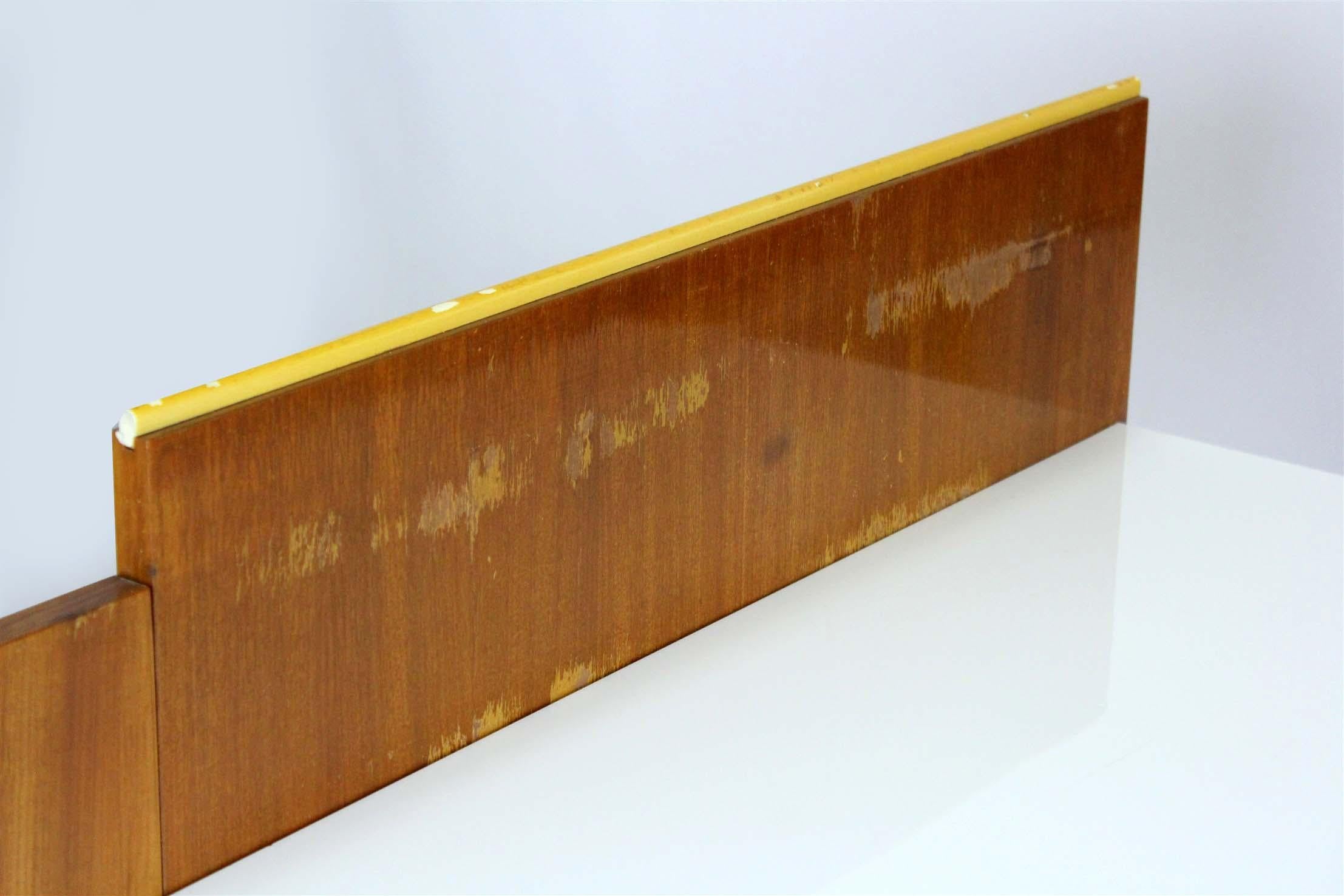 Modular Desk Set with White Glass Top by Mojmir Pozar, 1960s, Set of 3 For Sale 3
