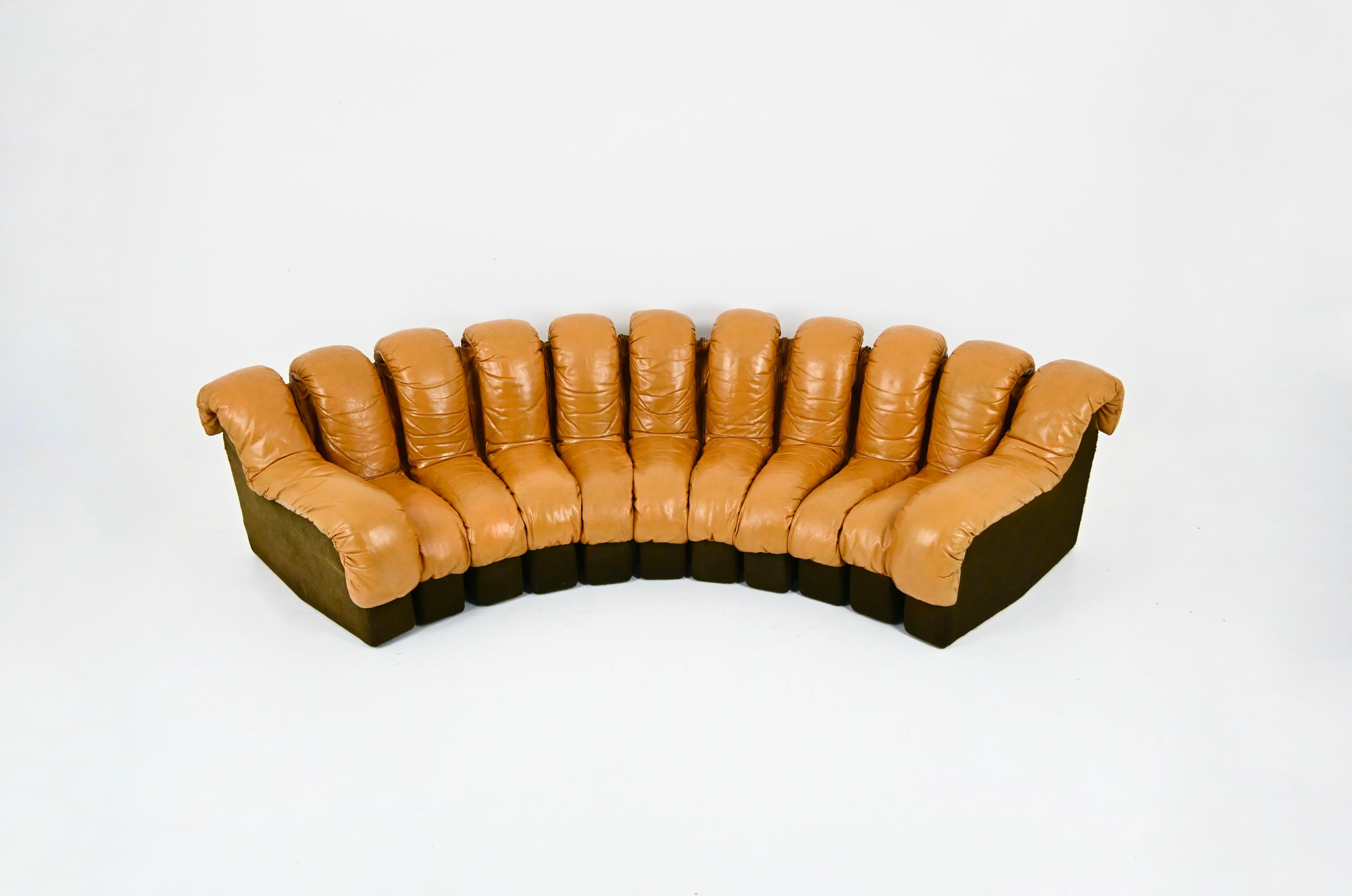 Mid-Century Modern Modular DS-600 Sofa by Berger, Peduzzi, Vogt & Ulrich for De Sede, 1970s For Sale