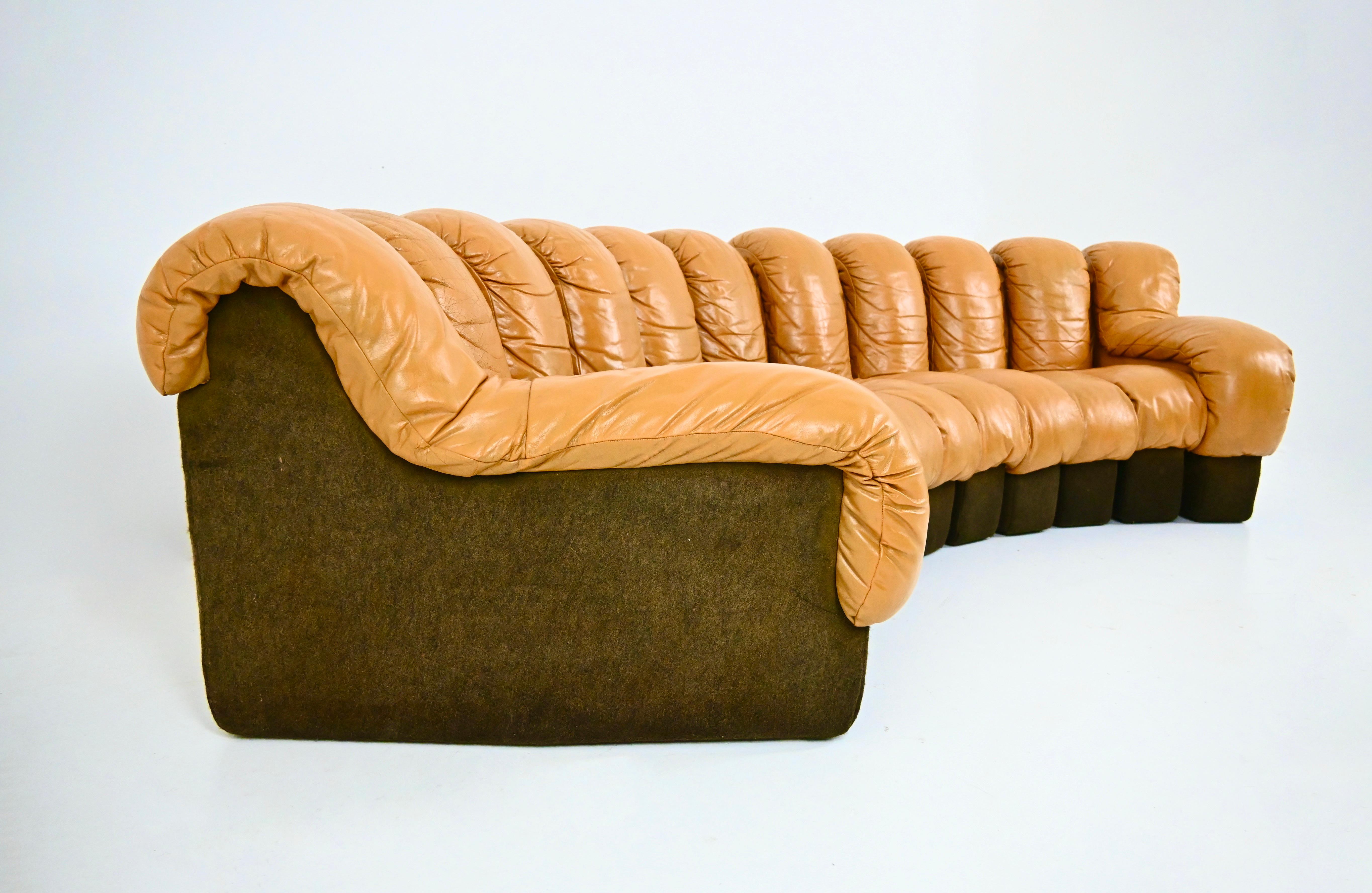 Swiss Modular DS-600 Sofa by Berger, Peduzzi, Vogt & Ulrich for De Sede, 1970s For Sale