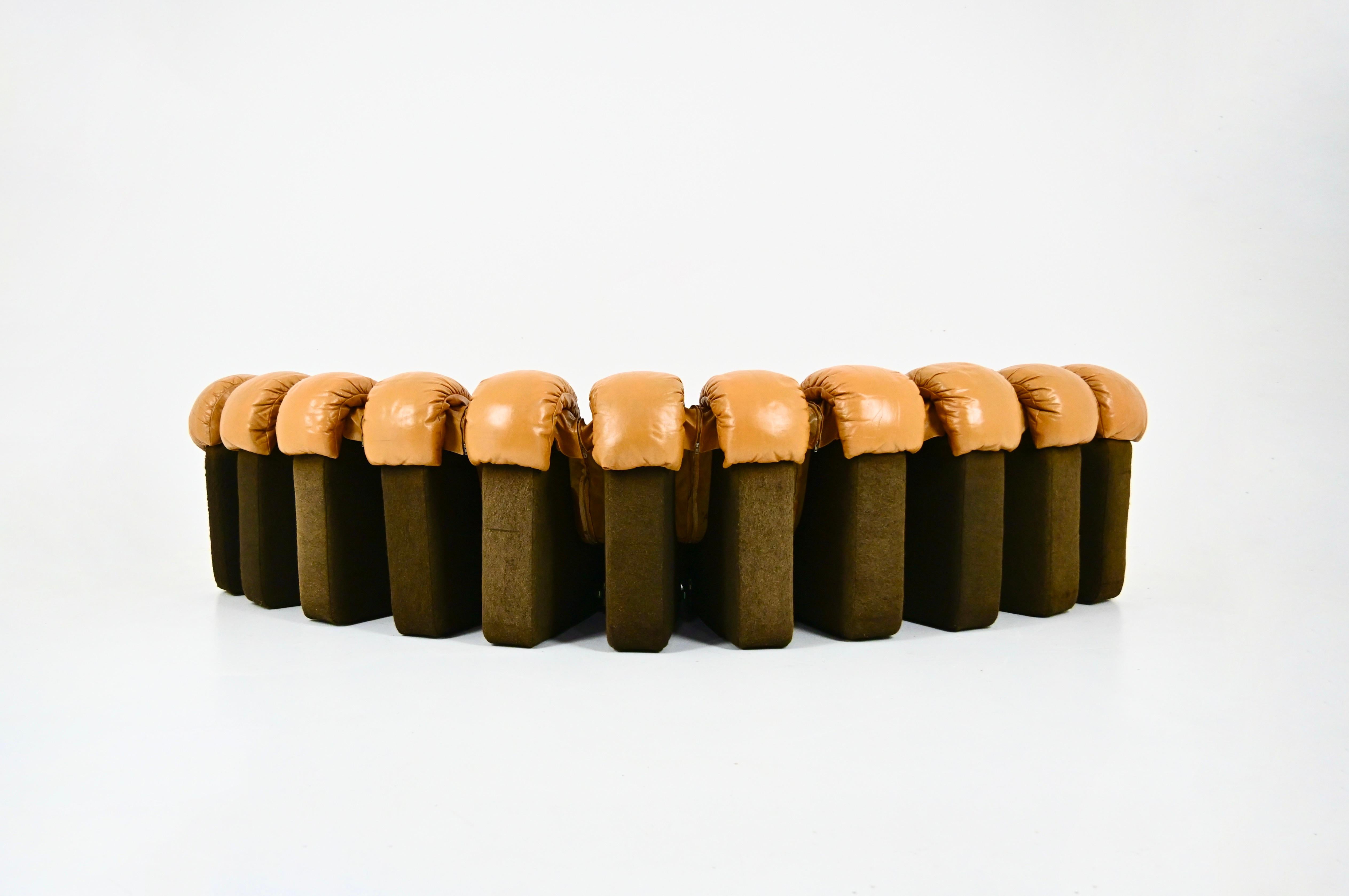 Modular DS-600 Sofa by Berger, Peduzzi, Vogt & Ulrich for De Sede, 1970s In Good Condition For Sale In bruxelles, BE