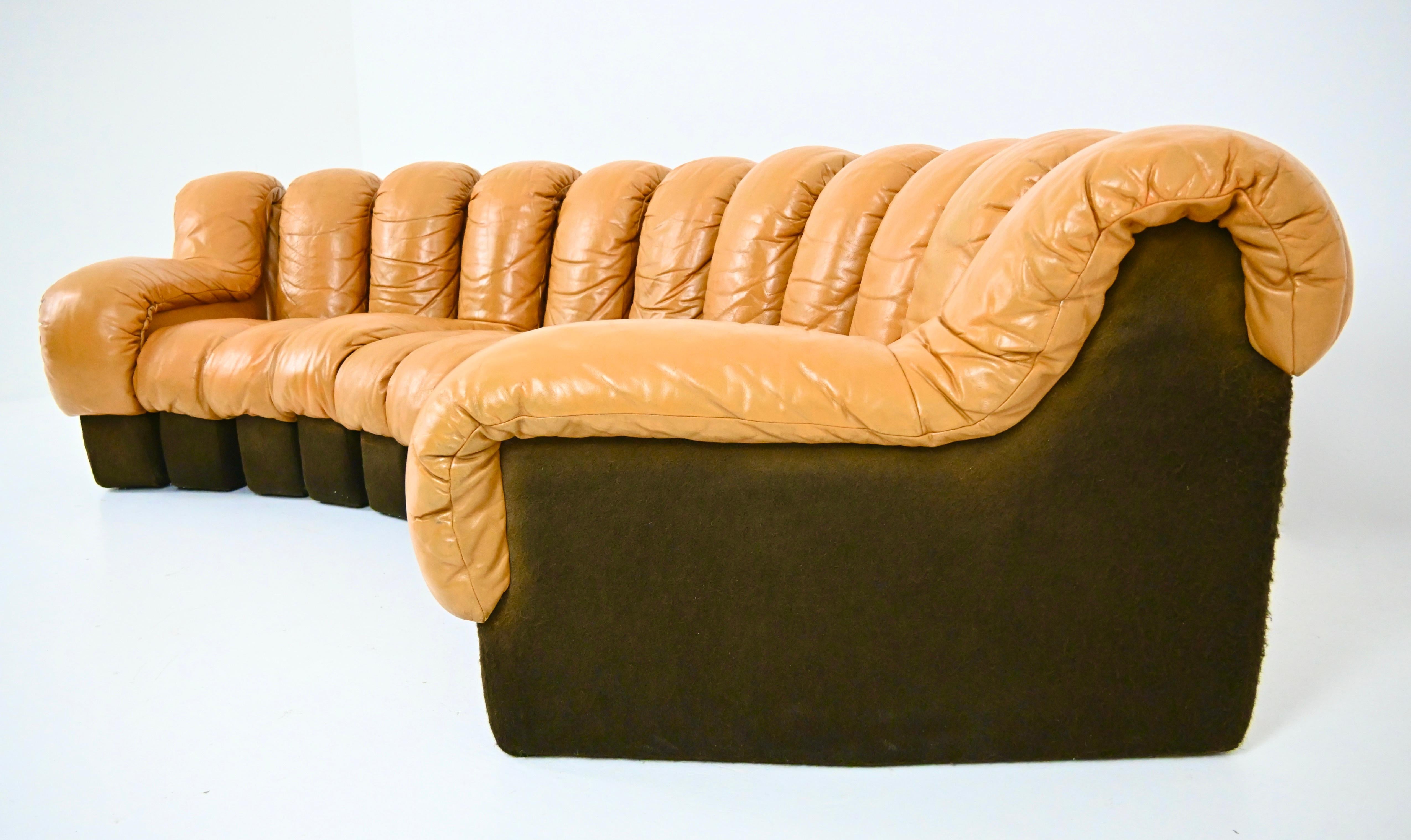 Late 20th Century Modular DS-600 Sofa by Berger, Peduzzi, Vogt & Ulrich for De Sede, 1970s For Sale