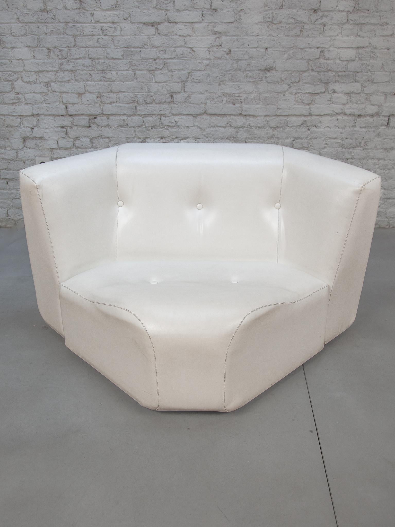 Modular Eight Chairs Living-roomset of Adriano Piazzesi Lounge Chairs and Stools 12