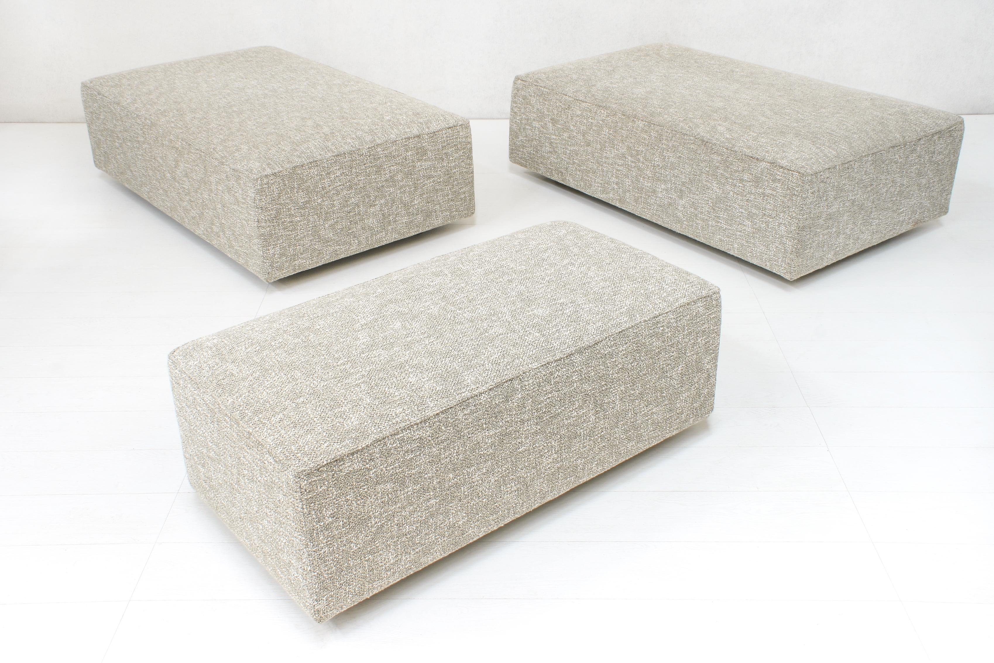 Wool Modular Element DOMINO.18 Landscape Sofa by Dick Spierenburg for Montis For Sale