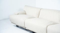Modular Fiandra Sofa 4-Seater by Vico Magistretti, Cassina, New Upholstery