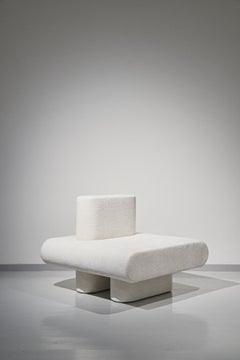 Modular Lounge Chair Seating with Left Headboard Flowers by Olga Engel
