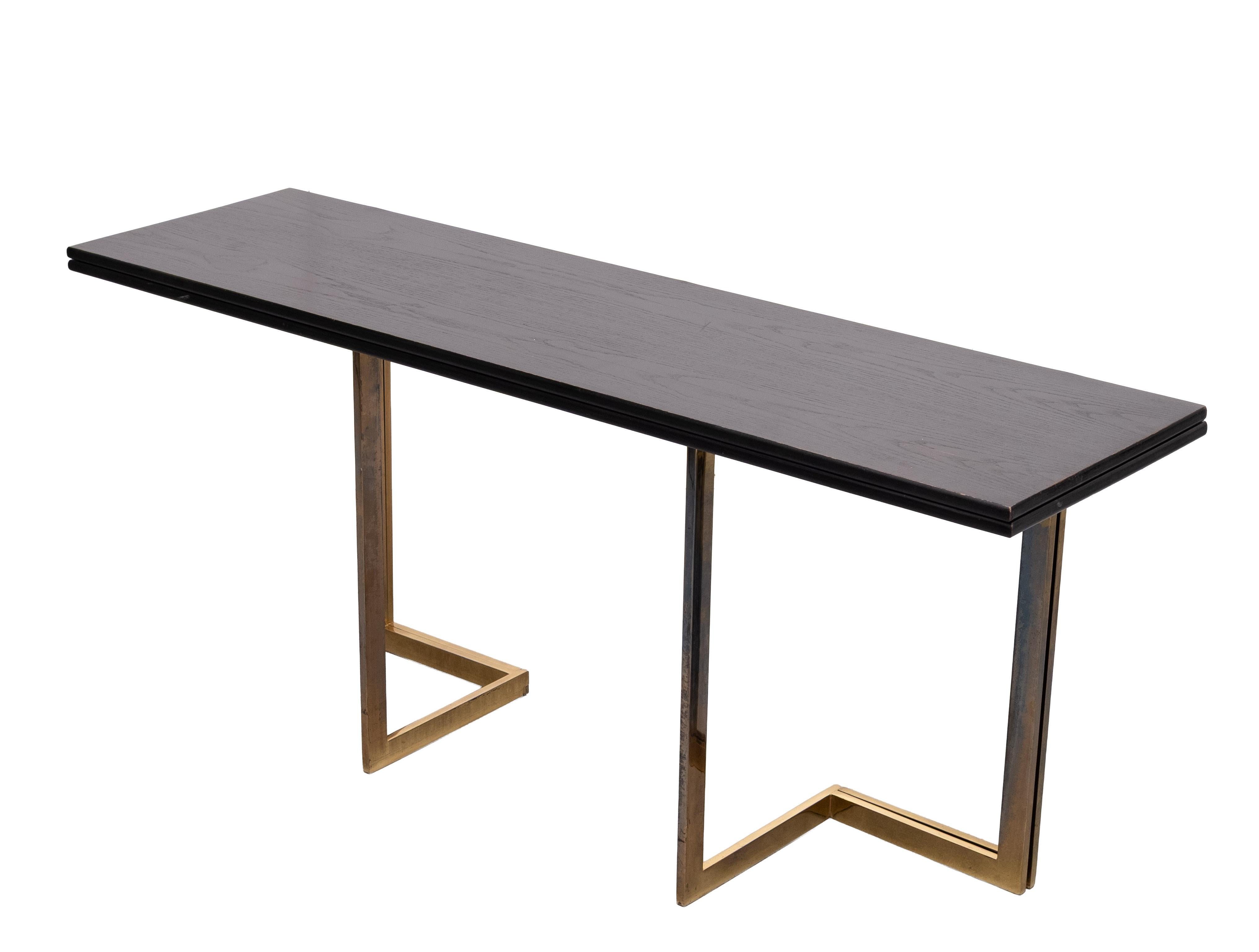 Modular folding out console table, 1970 Italy For Sale 9