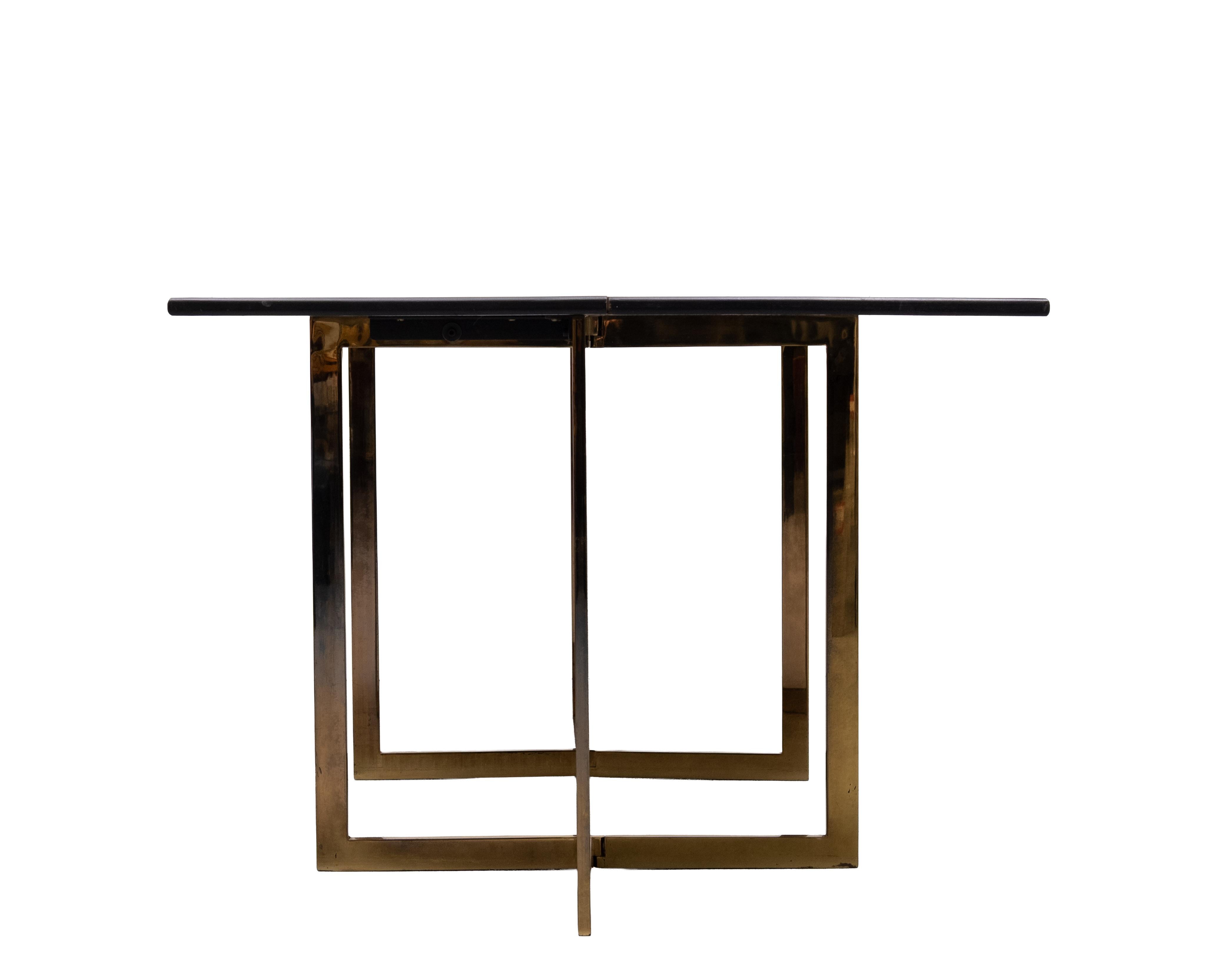 Hollywood Regency Modular folding out console table, 1970 Italy For Sale