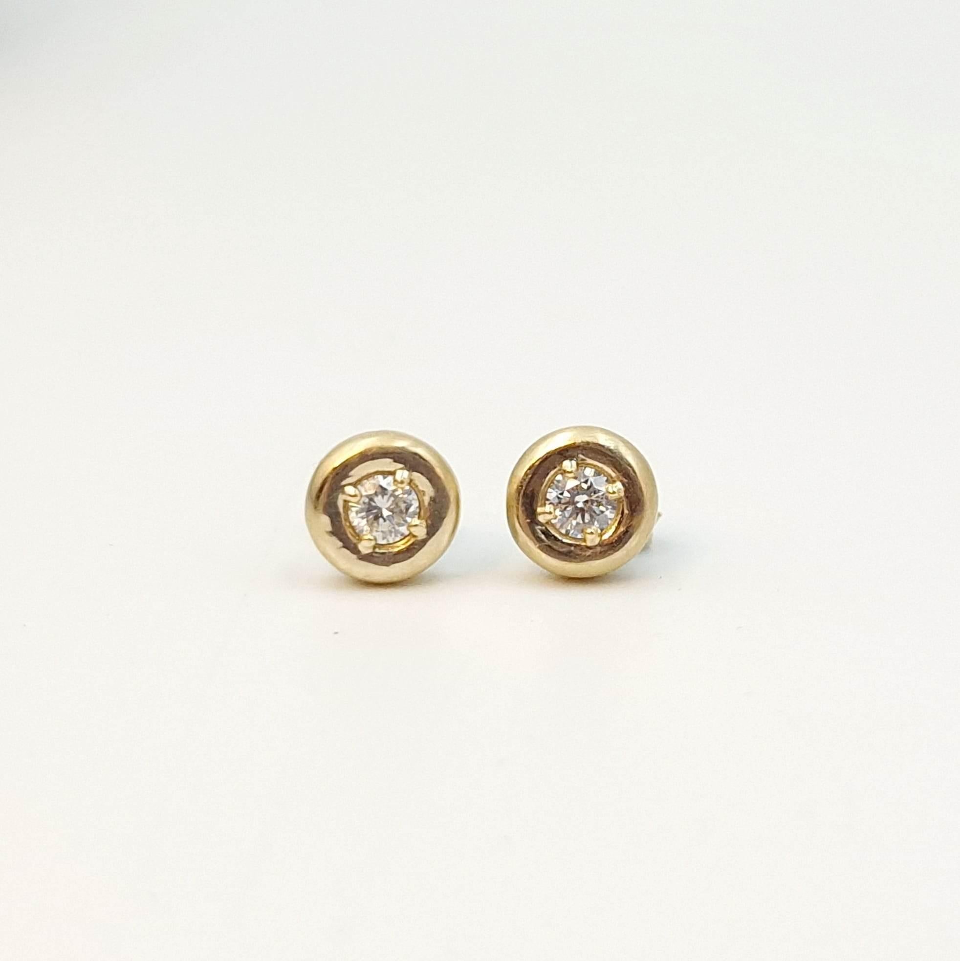 Women's Modular Gold Diamond Studs with Apatite, Amethyst and Garnets For Sale