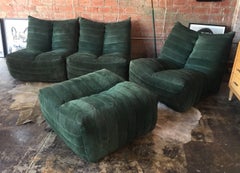 Modulares grünes gruppensofa "Giannone" von Arch. G.Grignani für 7Salotti:: Italien