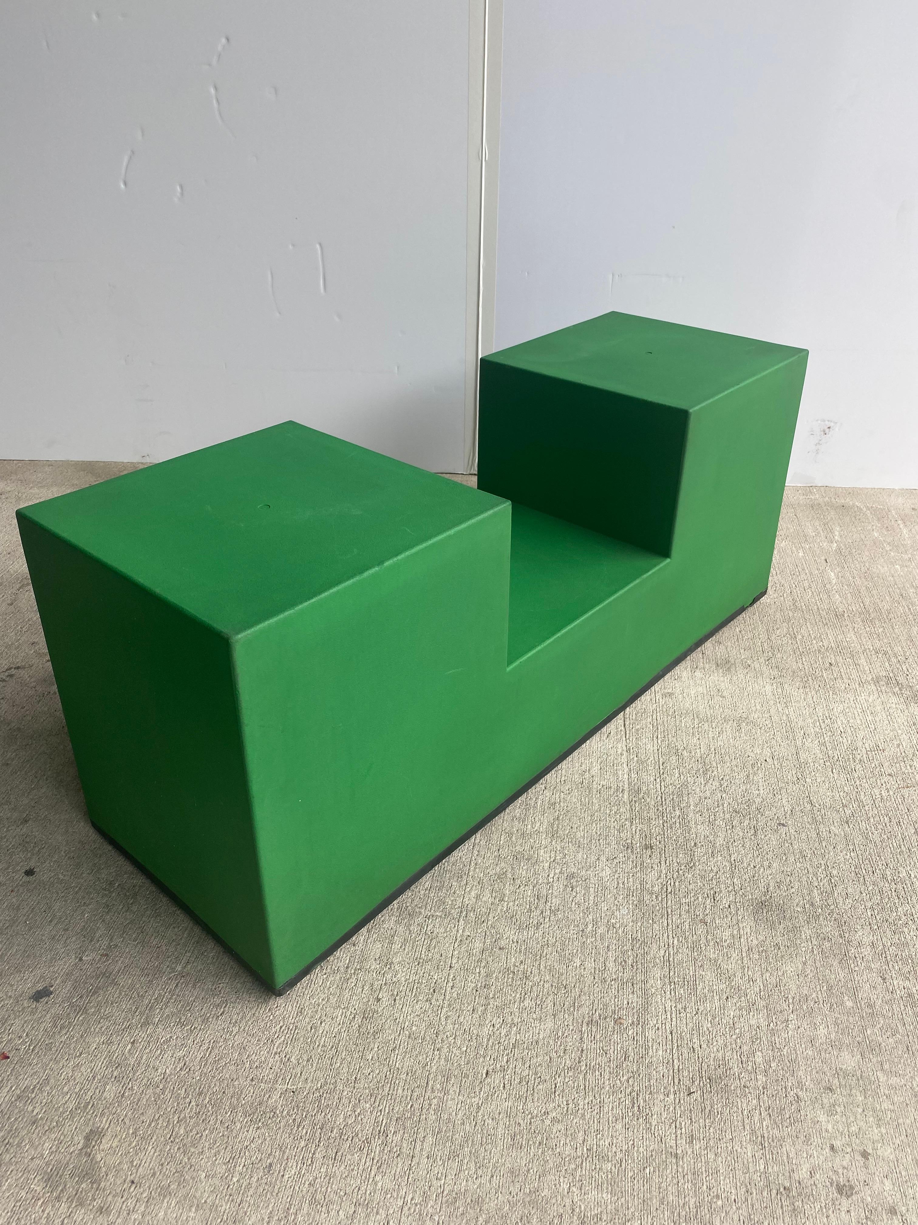 Mid-Century Modern Modular Green Tables by Bellini for B&B Italia, 1968, Set of 3