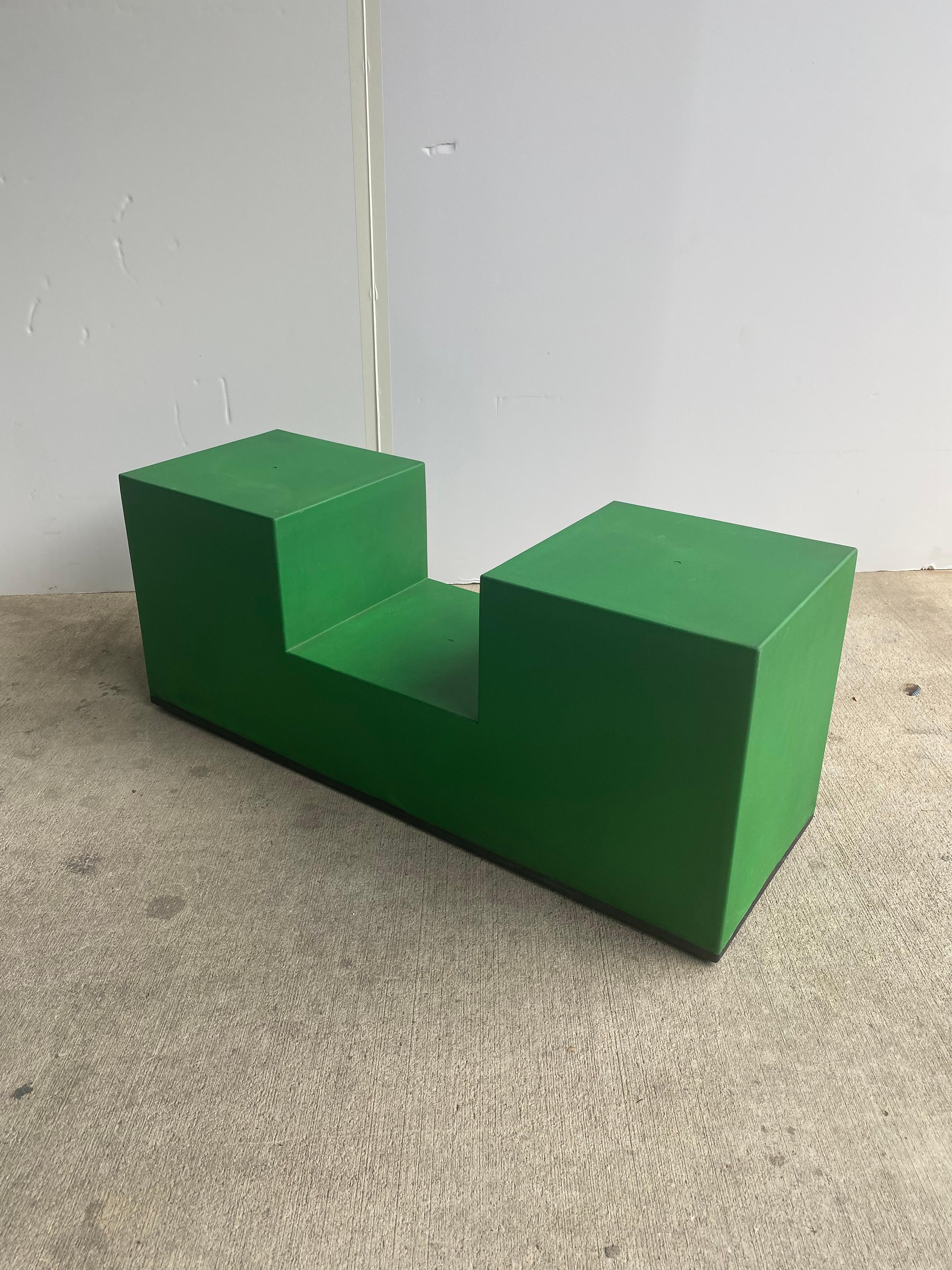 Italian Modular Green Tables by Bellini for B&B Italia, 1968, Set of 3