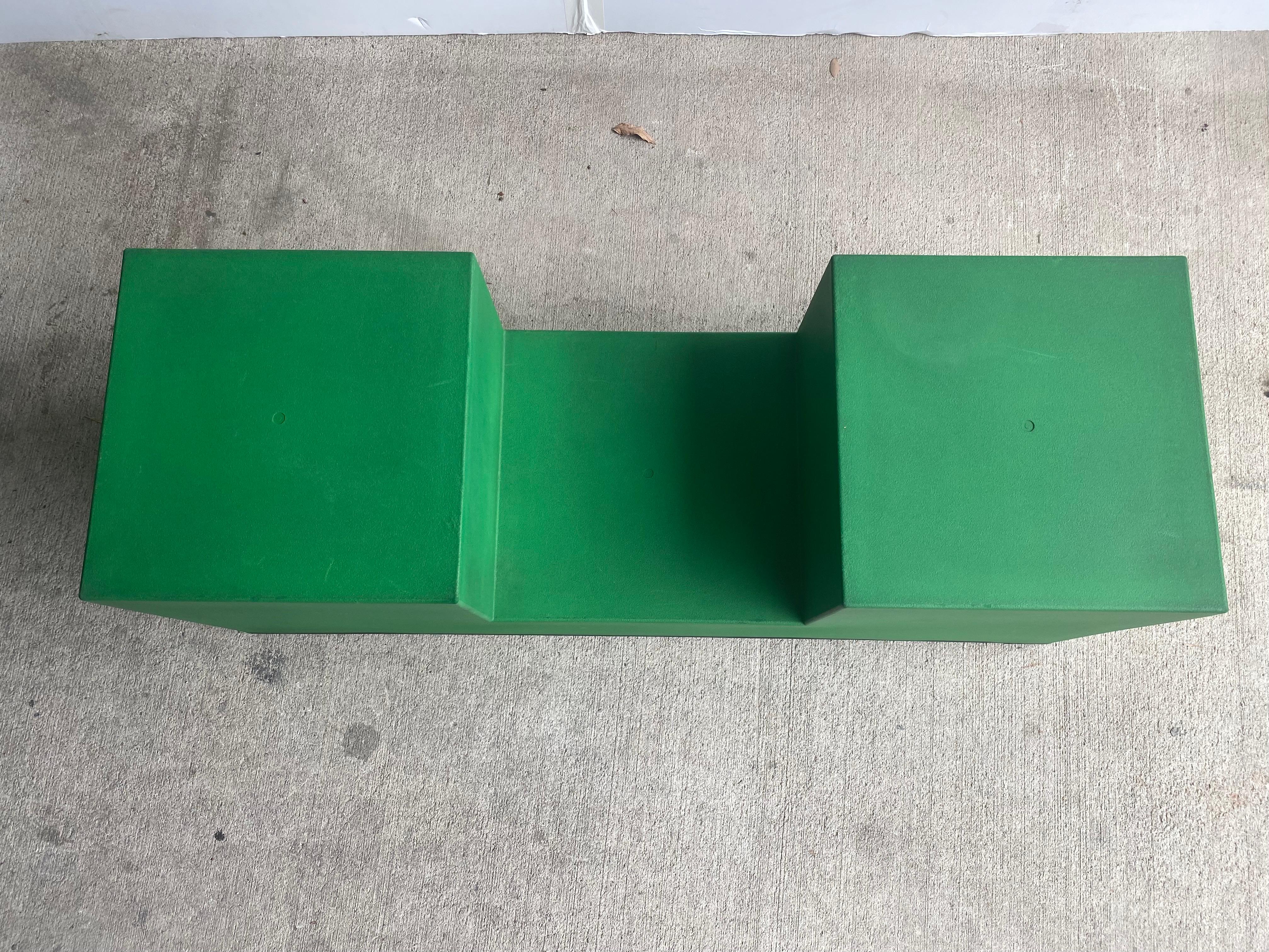 Modular Green Tables by Bellini for B&B Italia, 1968, Set of 3 In Good Condition In Austin, TX
