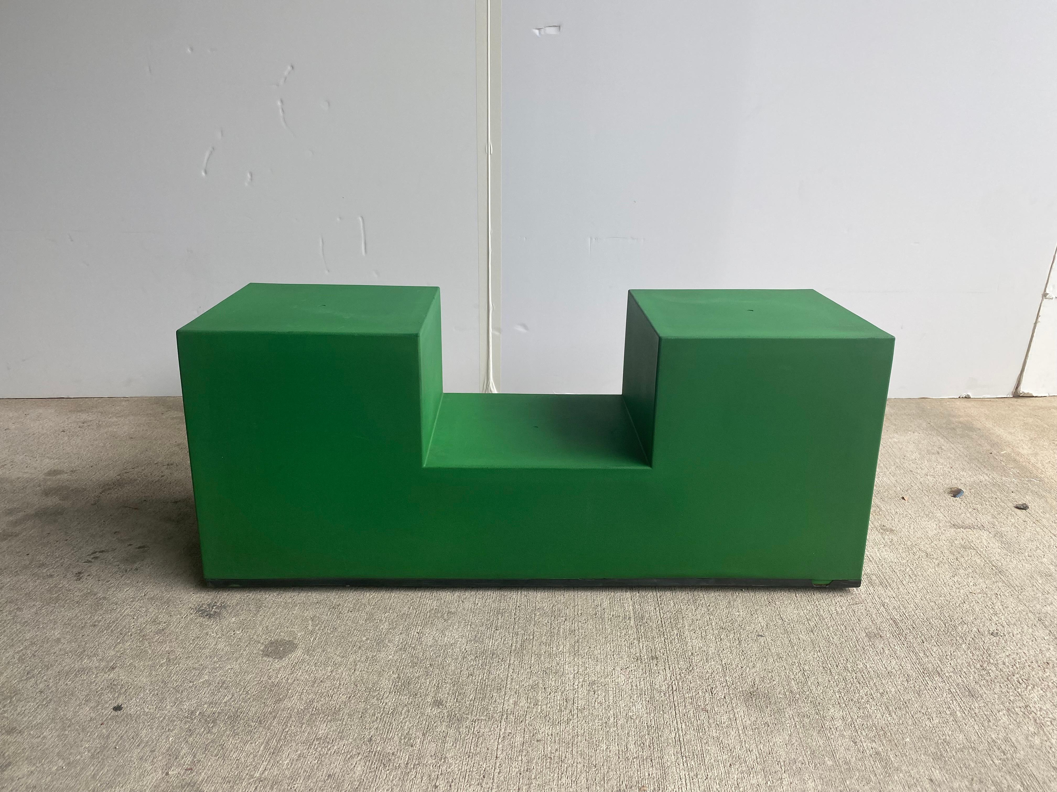 Mid-20th Century Modular Green Tables by Bellini for B&B Italia, 1968, Set of 3