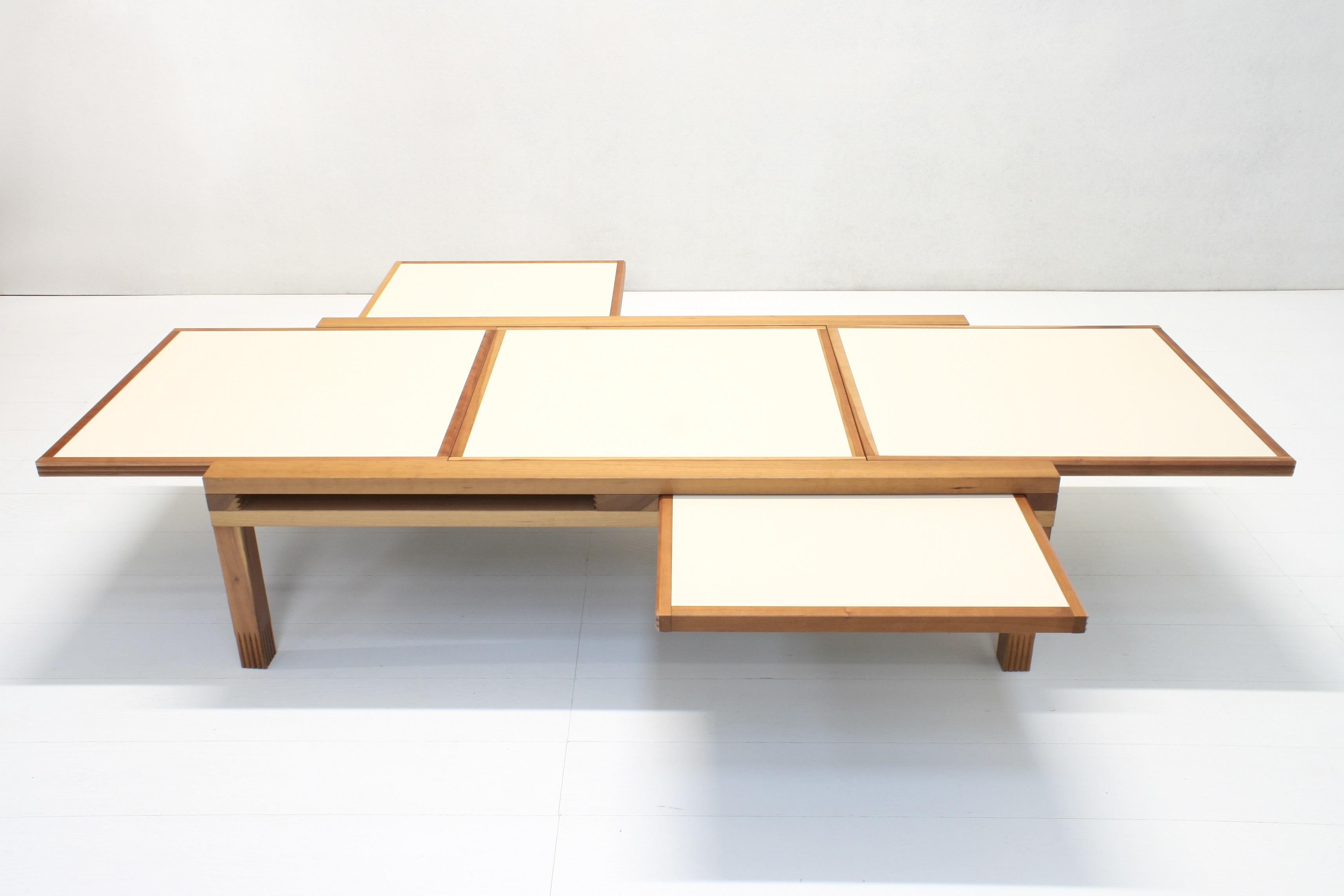 Postmoderne Table basse hexa modulaire de Bernard Vuarnesson pour Bellato, années 1980