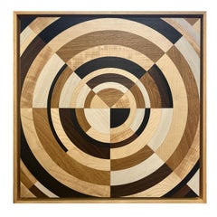 "Modular II" Marquetry Artwork by Emma Wood of the w o o d p o p Studio