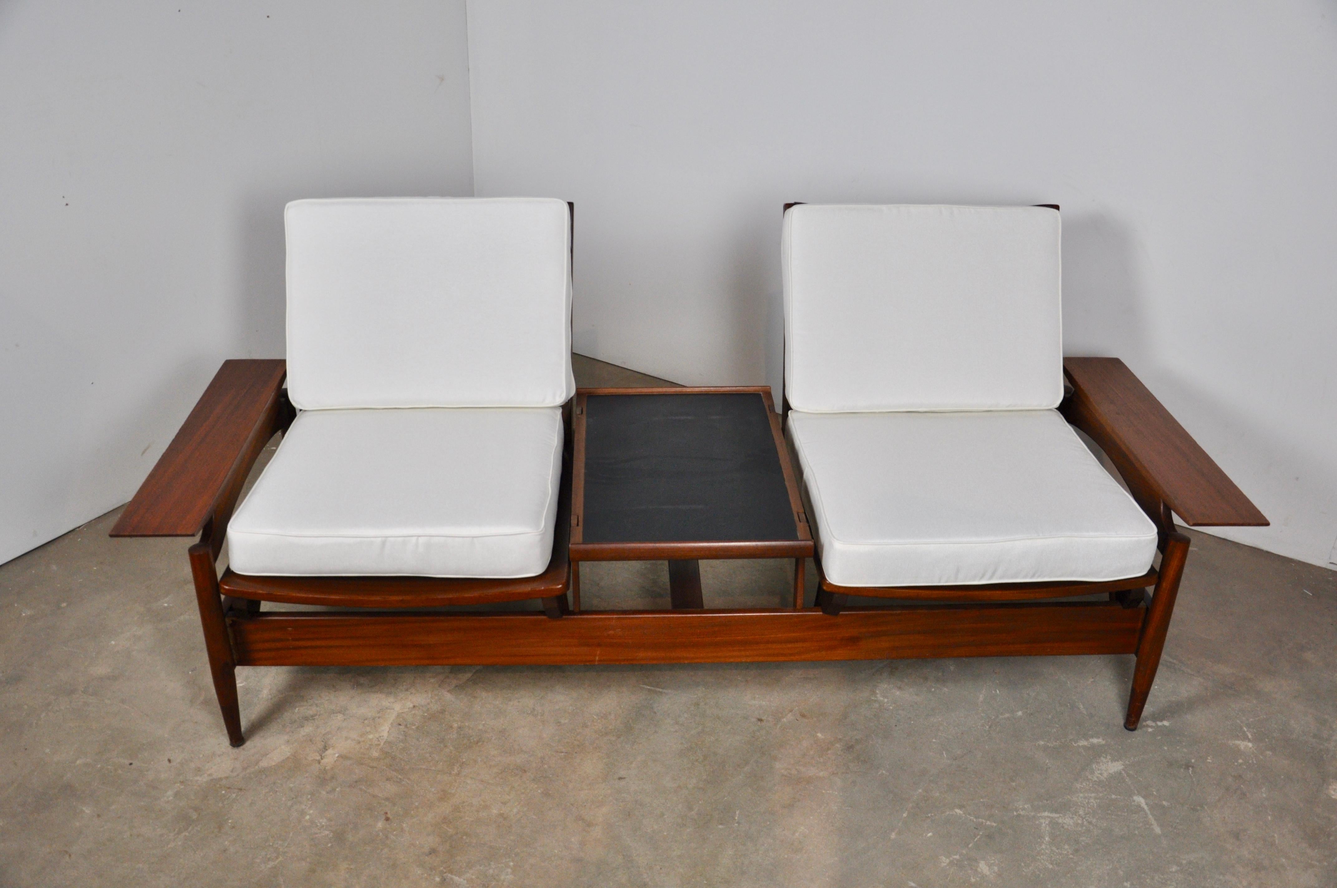 Modular Italian Bench, 1950s In Good Condition In Lasne, BE