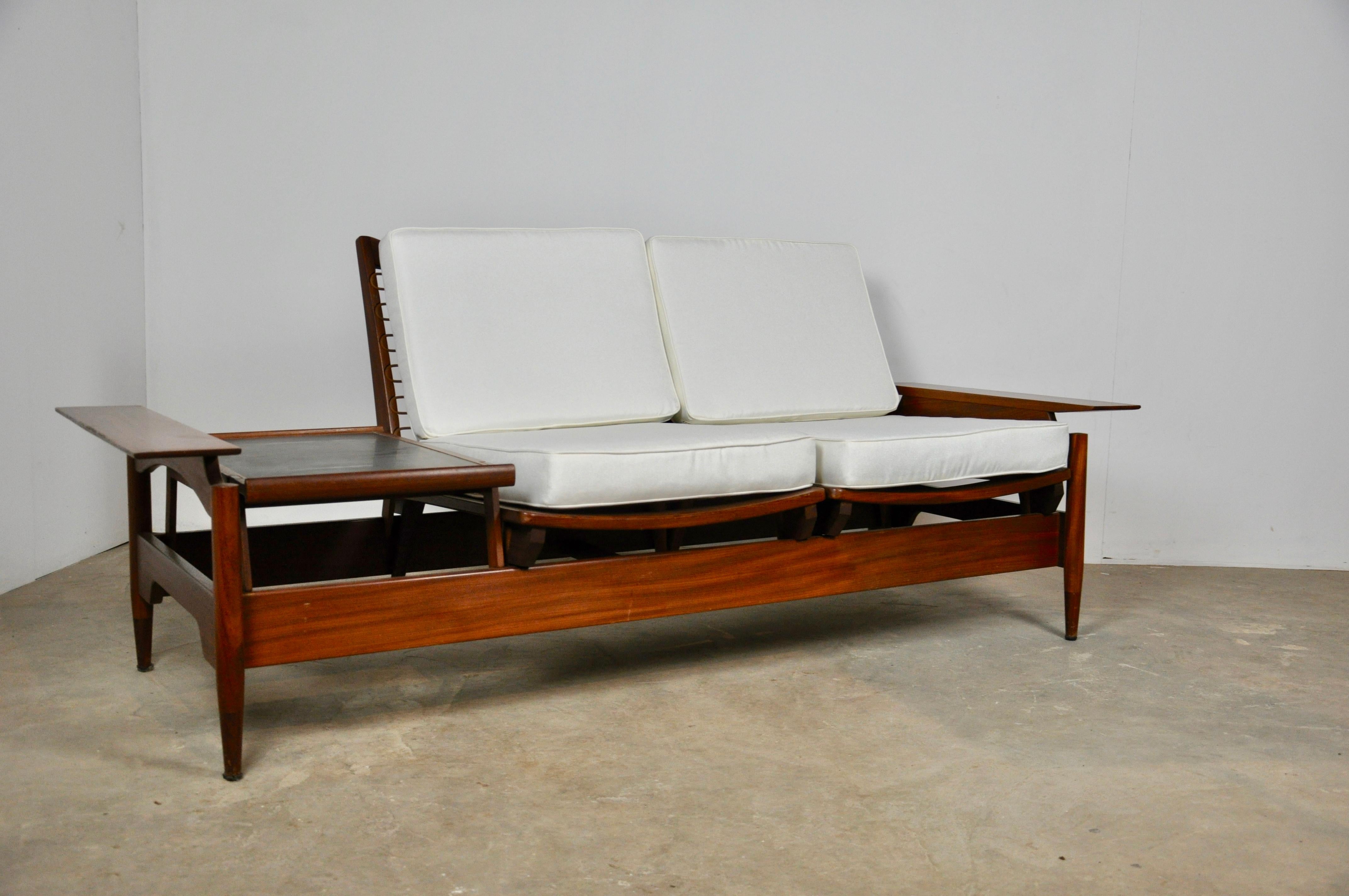 Mid-20th Century Modular Italian Bench, 1950s