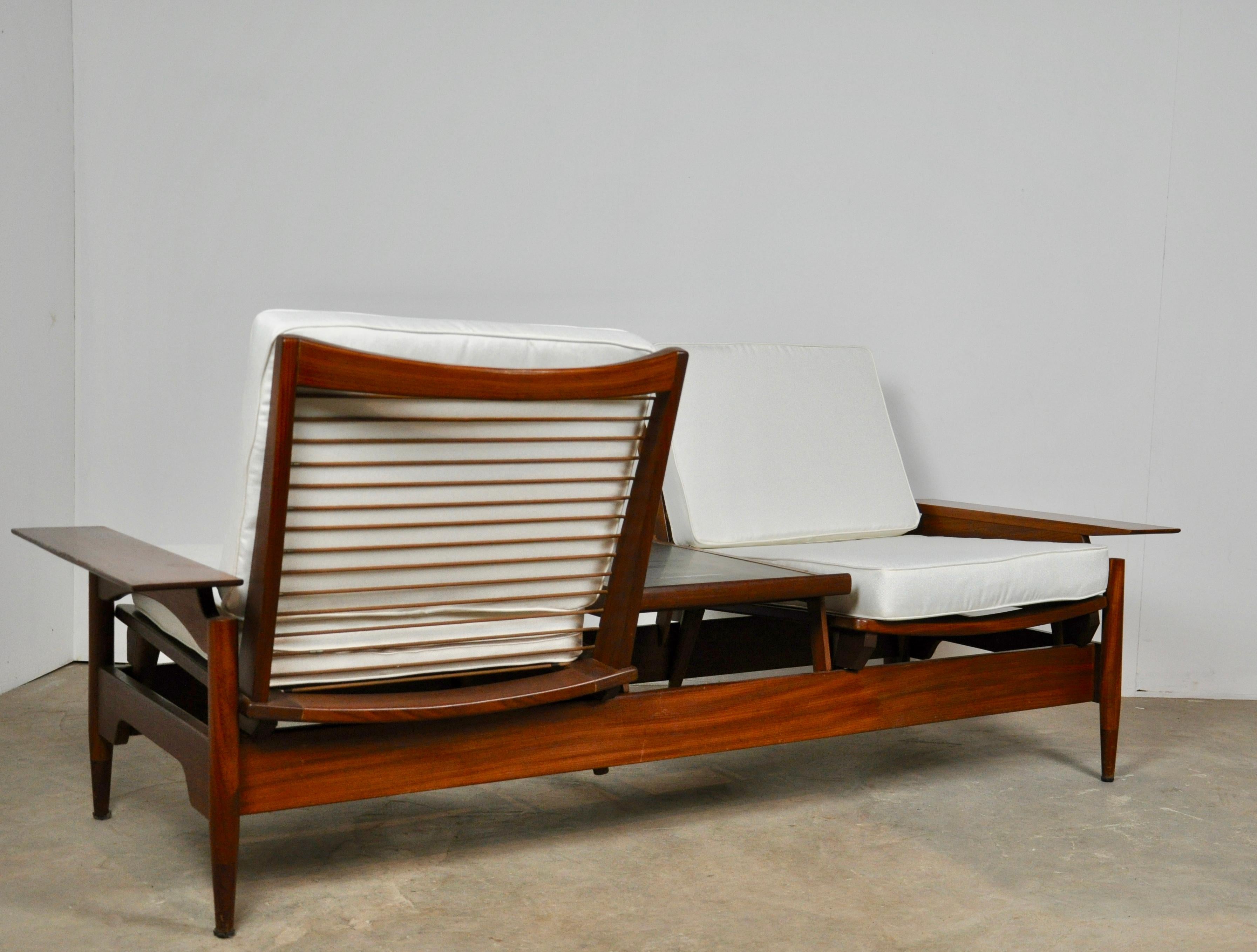 Fabric Modular Italian Bench, 1950s