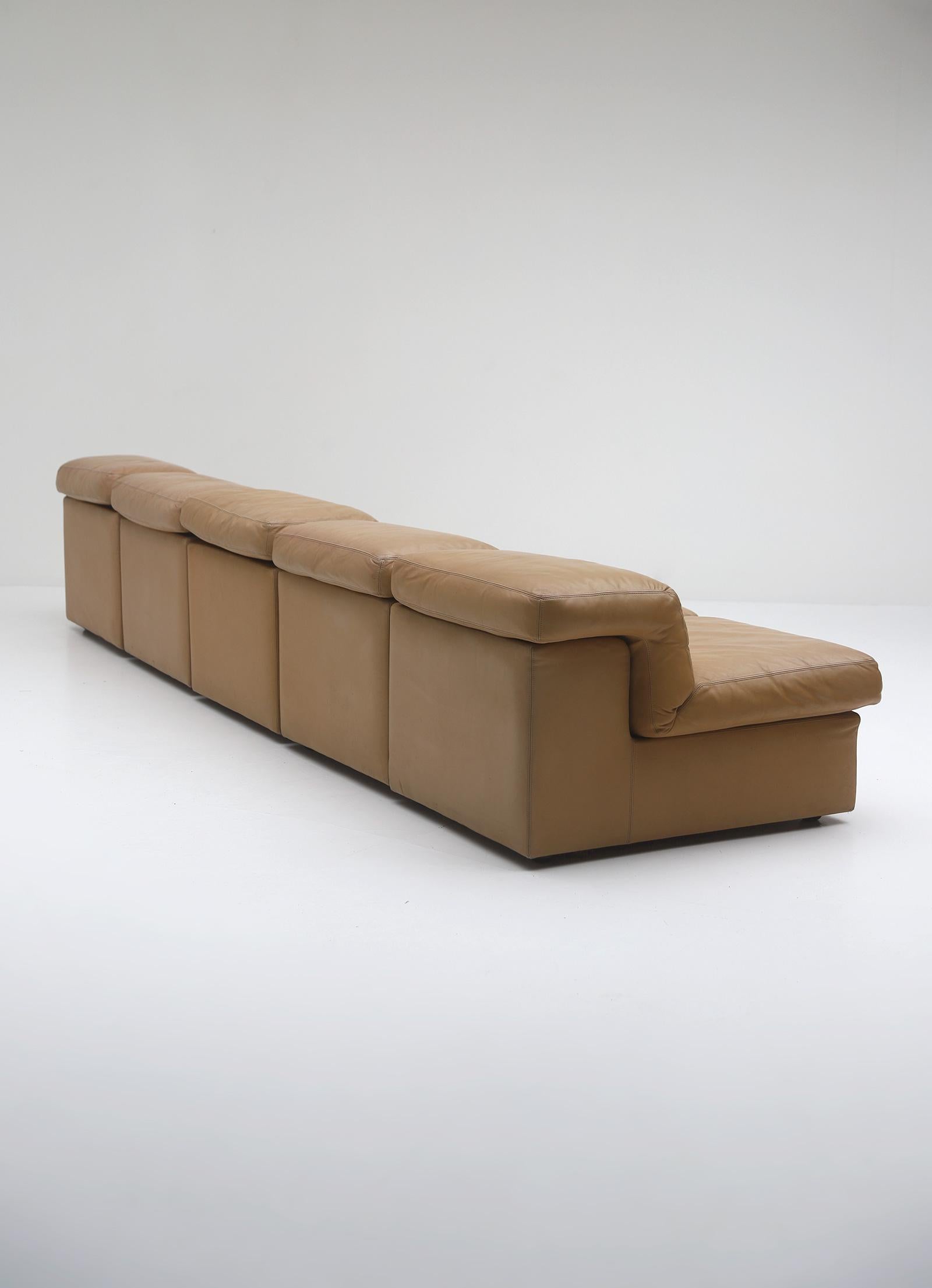 Modular Jeep Sofa, Manufactured by Durlet, Belgium, 1970s 4