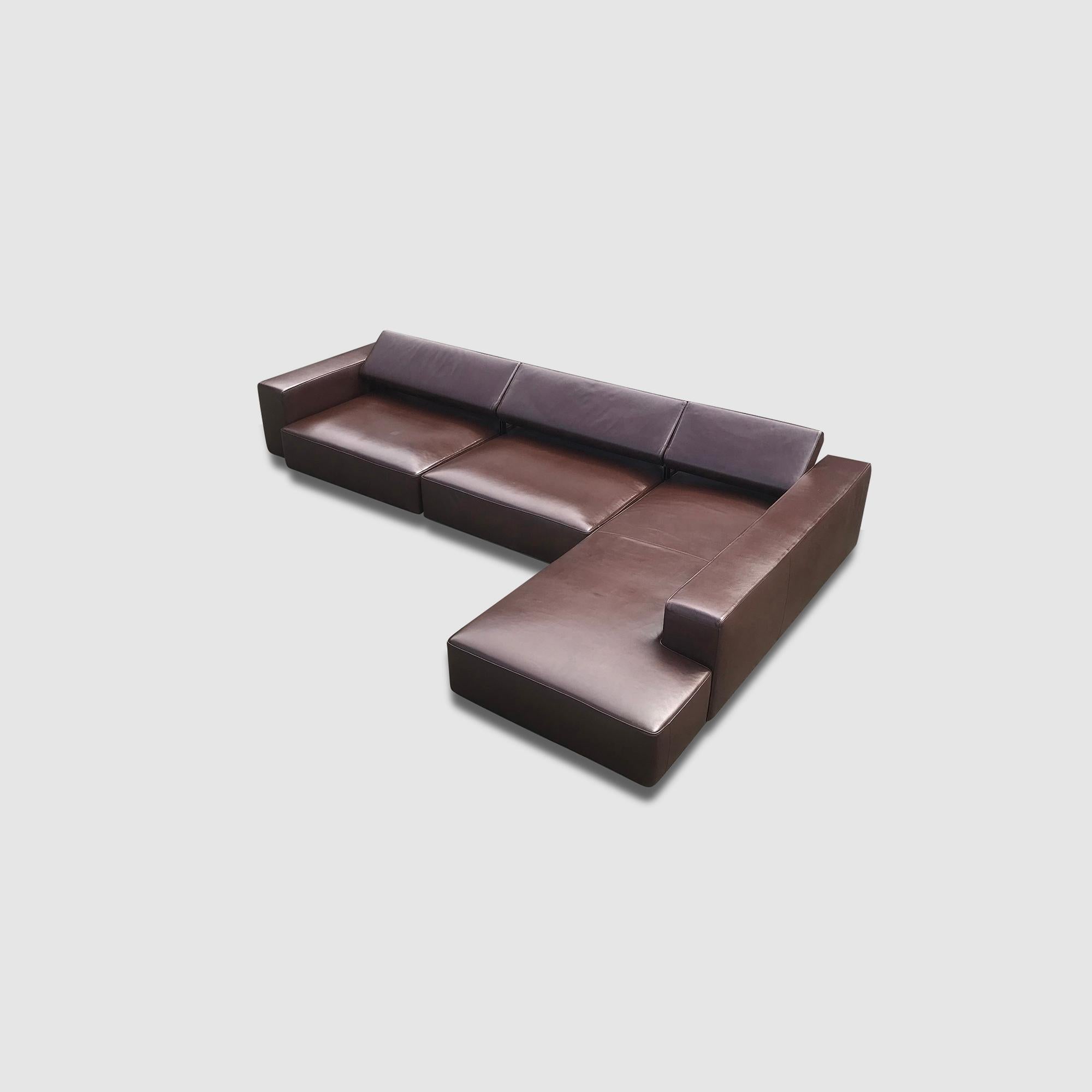 Modular Leather Andy Landscape Sofa by Paolo Piva for B&B Italia 2013 4