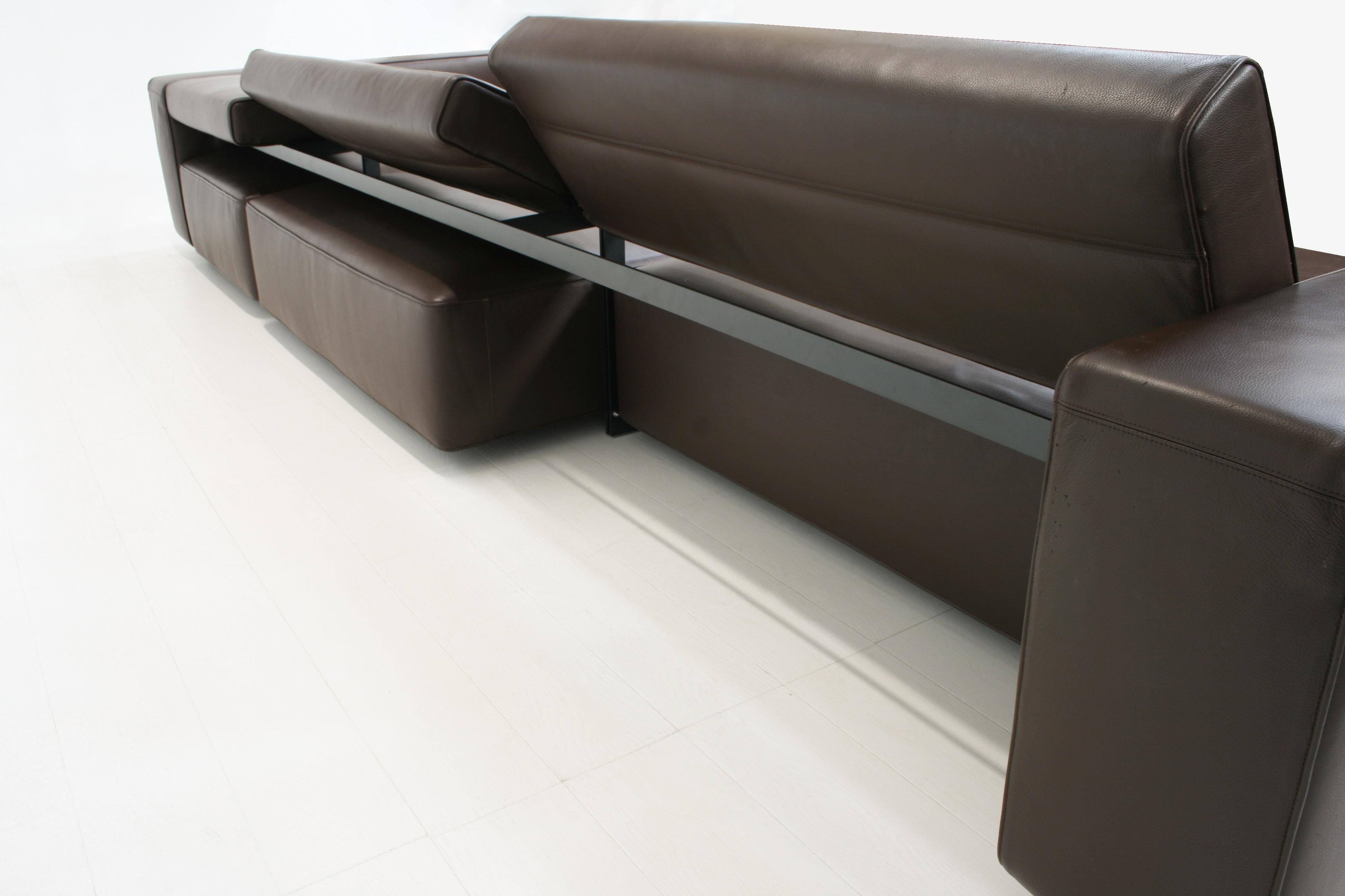 Modular Leather Andy Landscape Sofa by Paolo Piva for B&B Italia 11