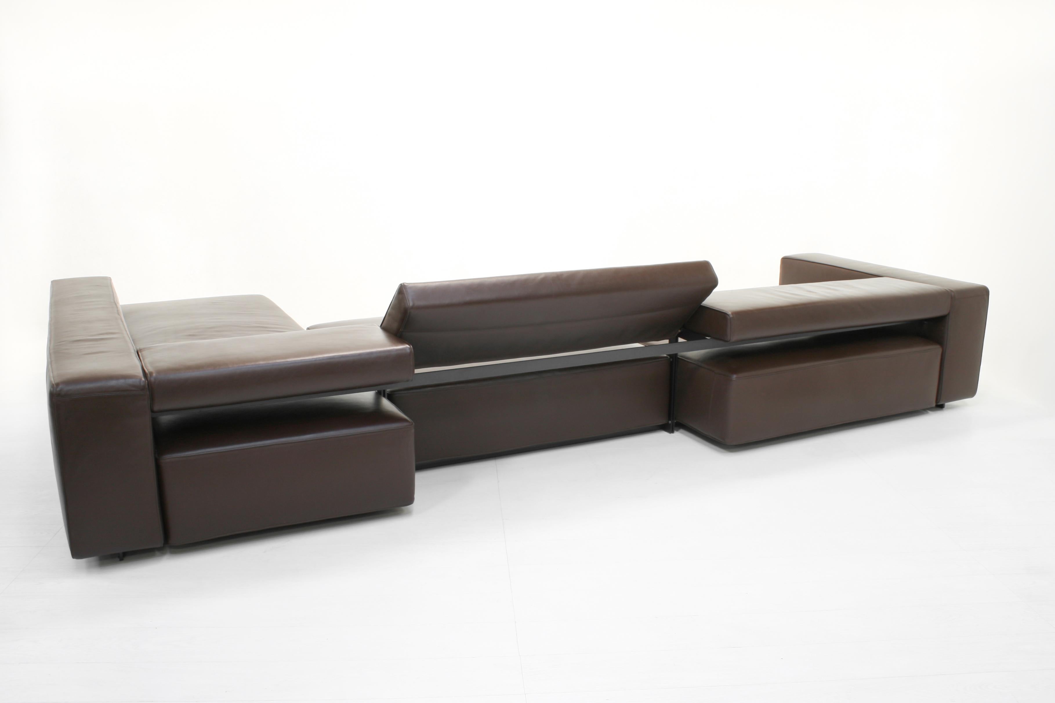 Modular Leather Andy Landscape Sofa by Paolo Piva for B&B Italia 13