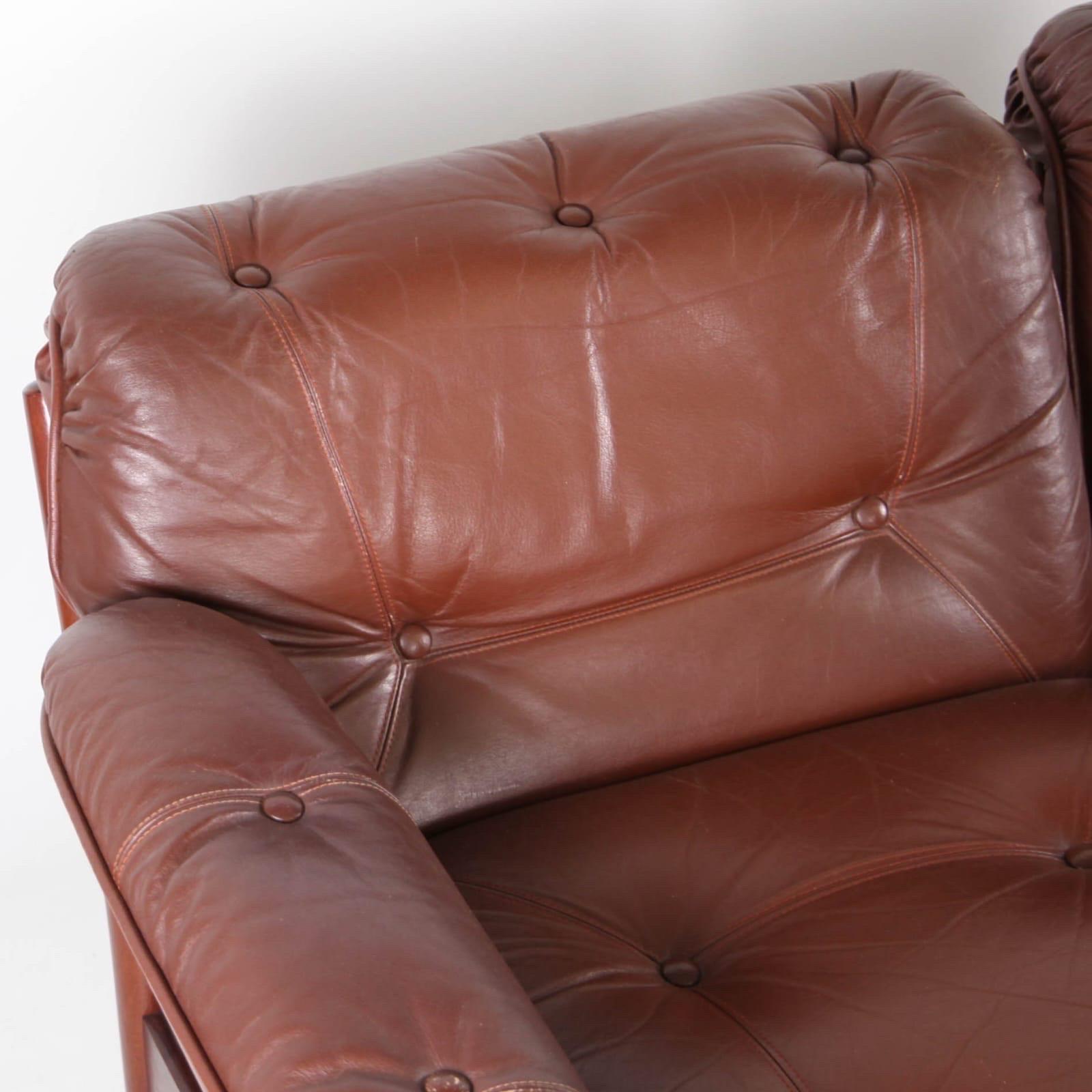Sofá modular de piel finales del siglo XX en venta