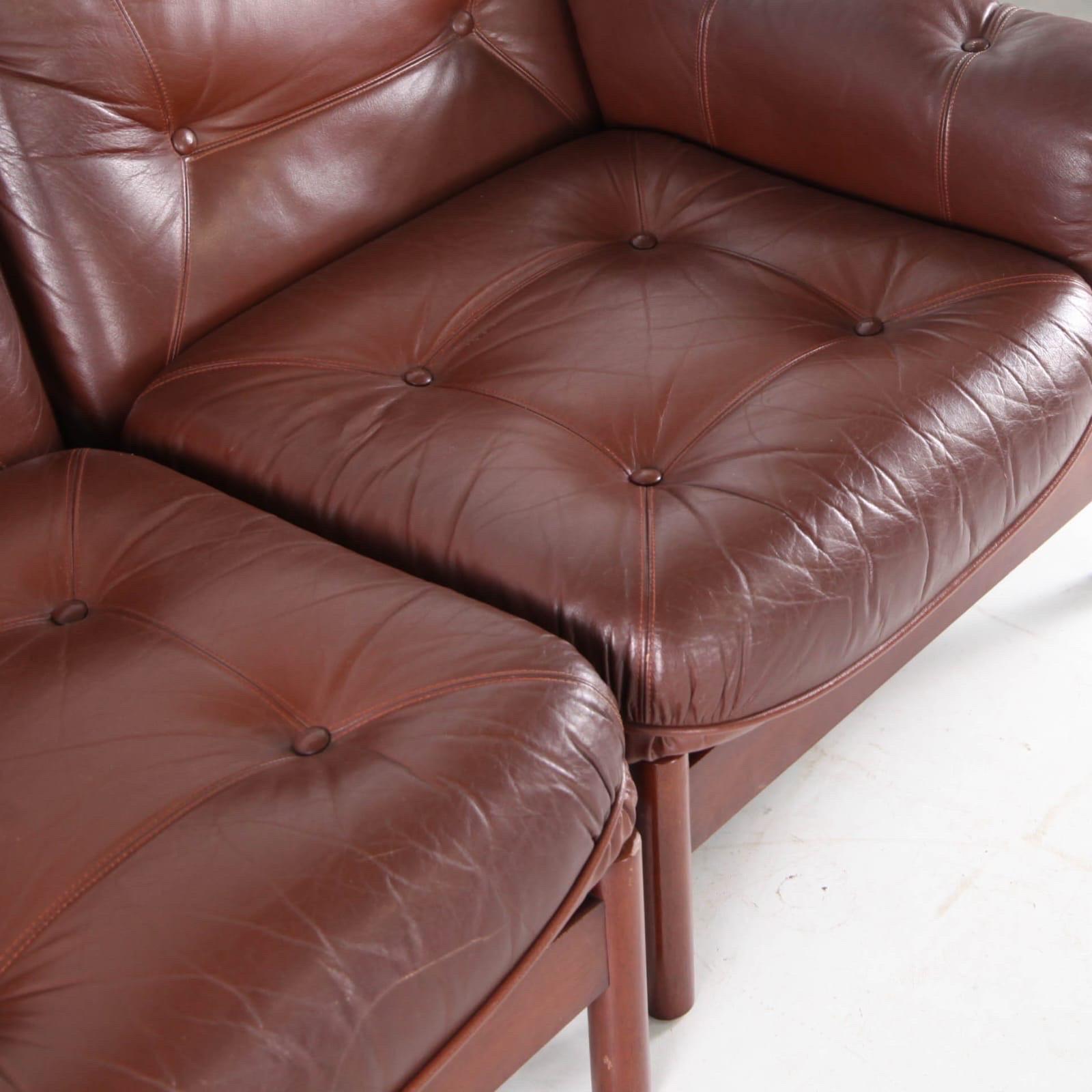 Sofá modular de piel Cuero en venta