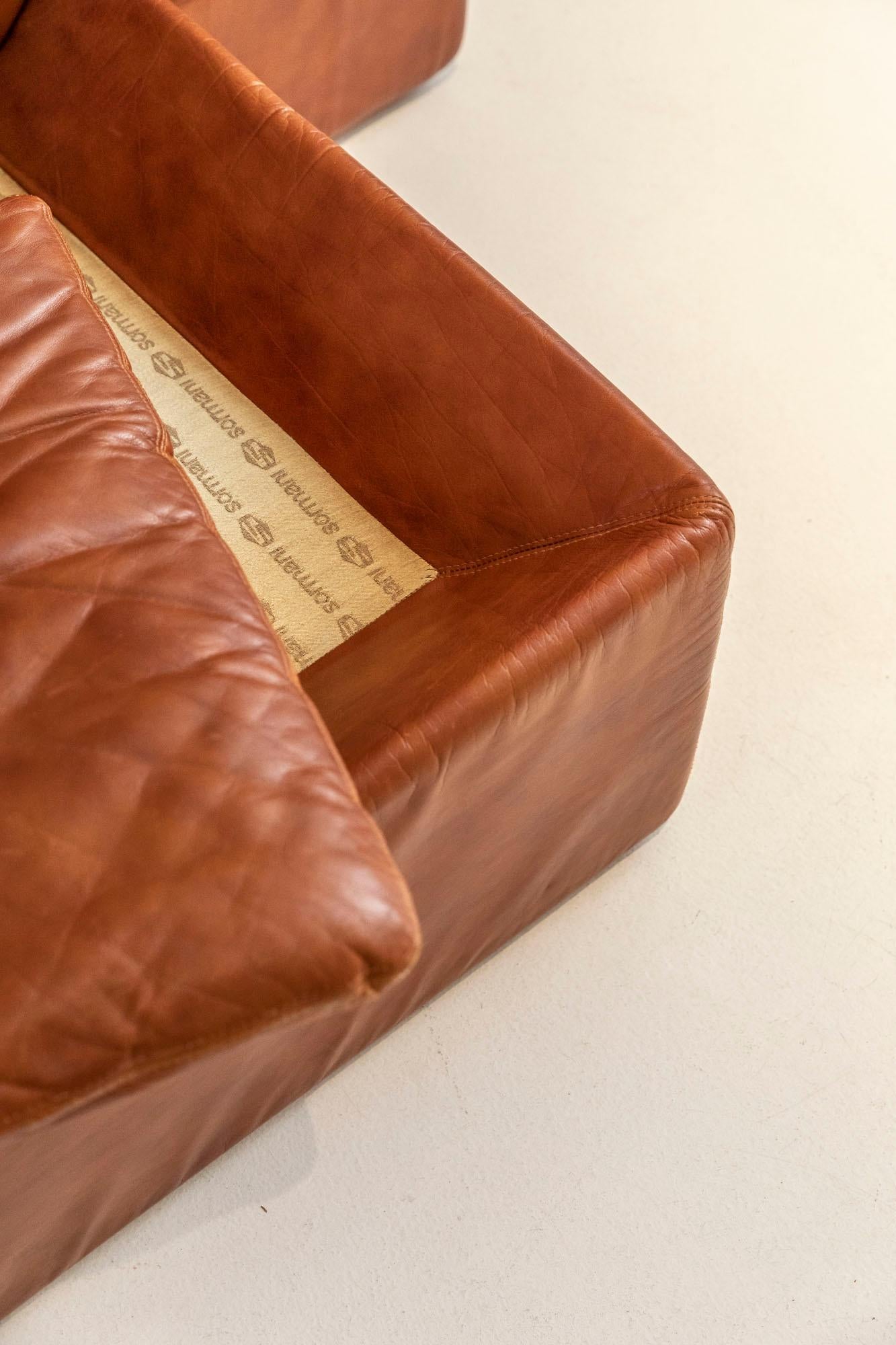 Modular Leather Sofas by Claudio Salocchi for Sormani 2