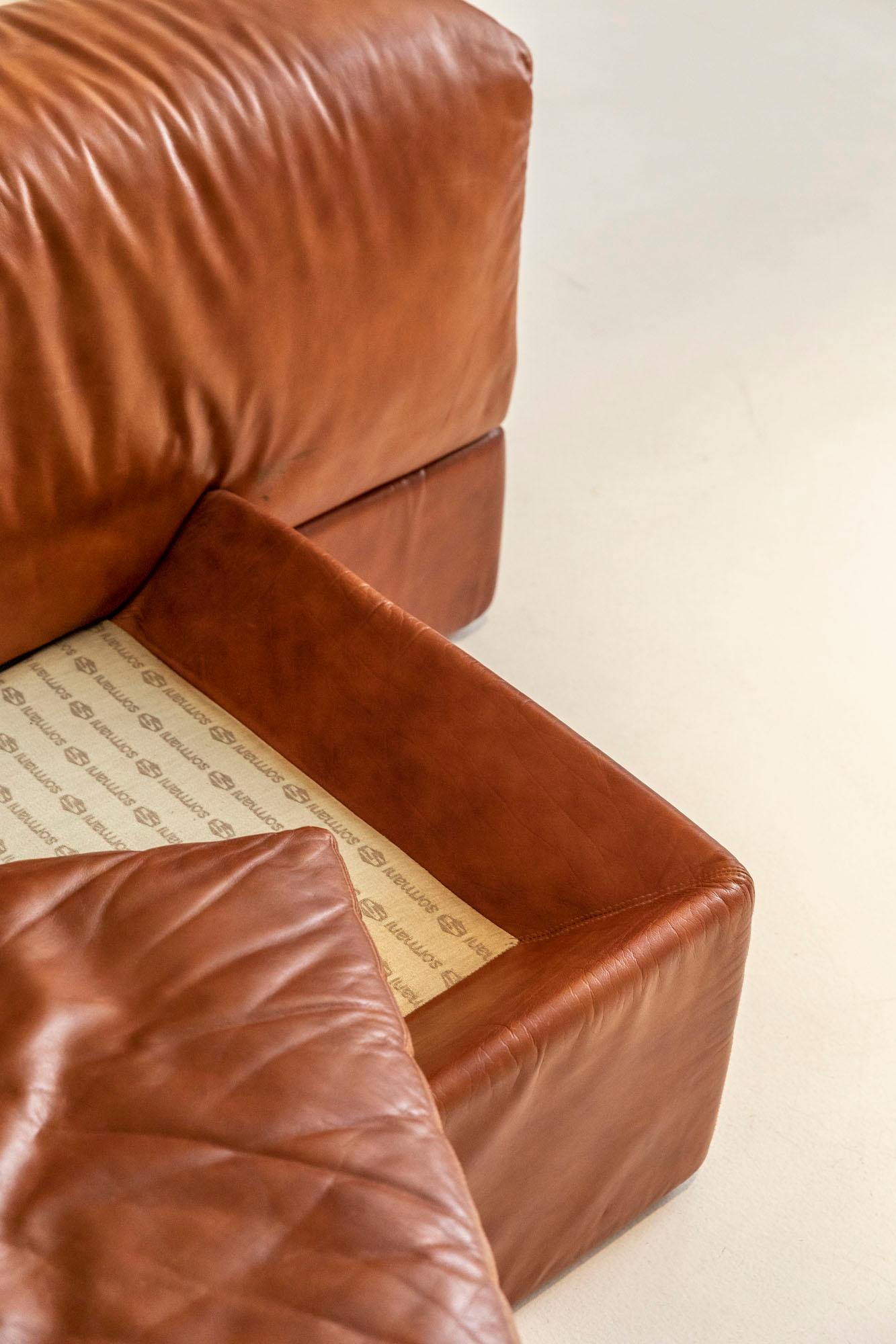 Modular Leather Sofas by Claudio Salocchi for Sormani 3