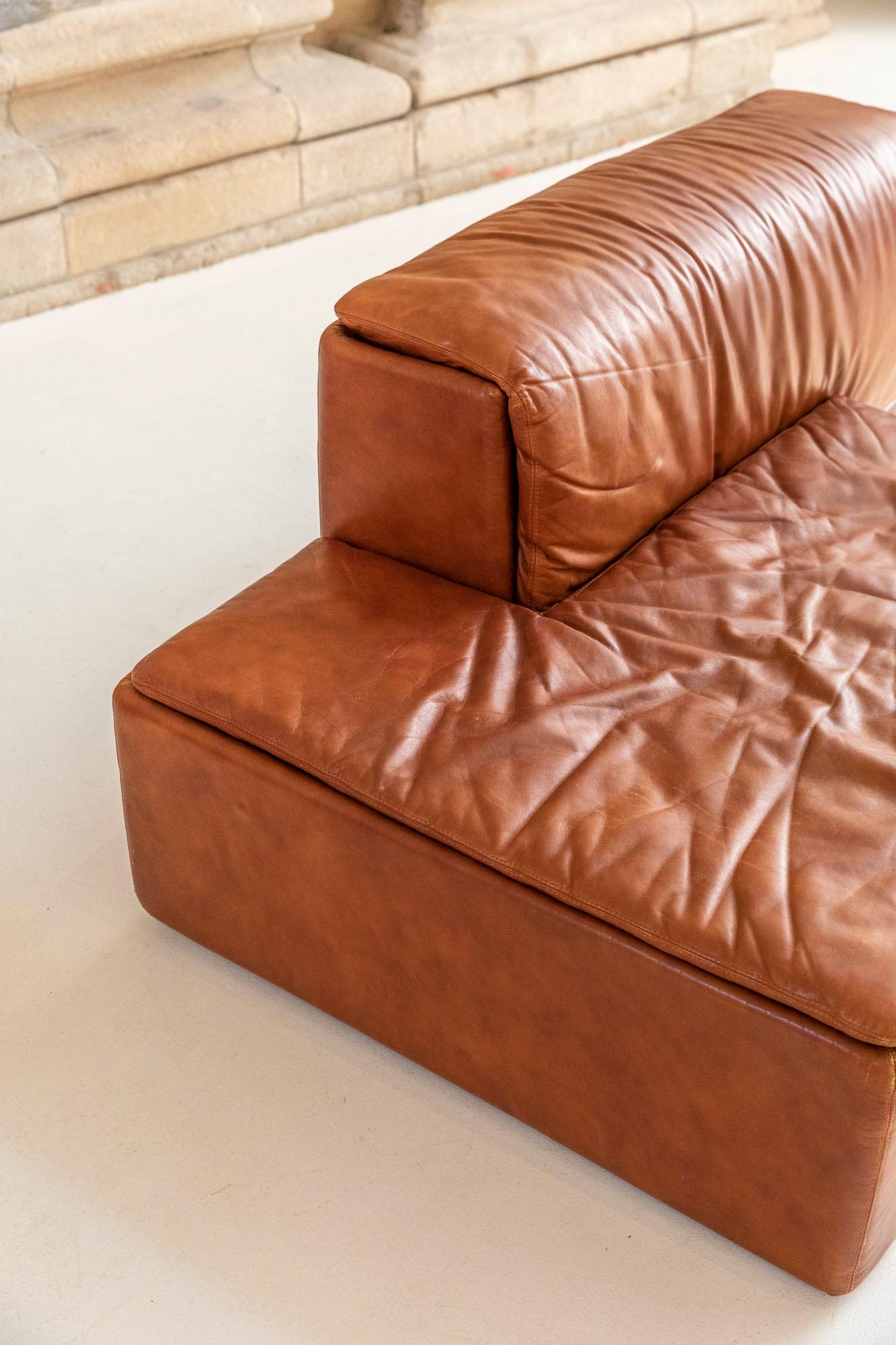 Modular Leather Sofas by Claudio Salocchi for Sormani 7