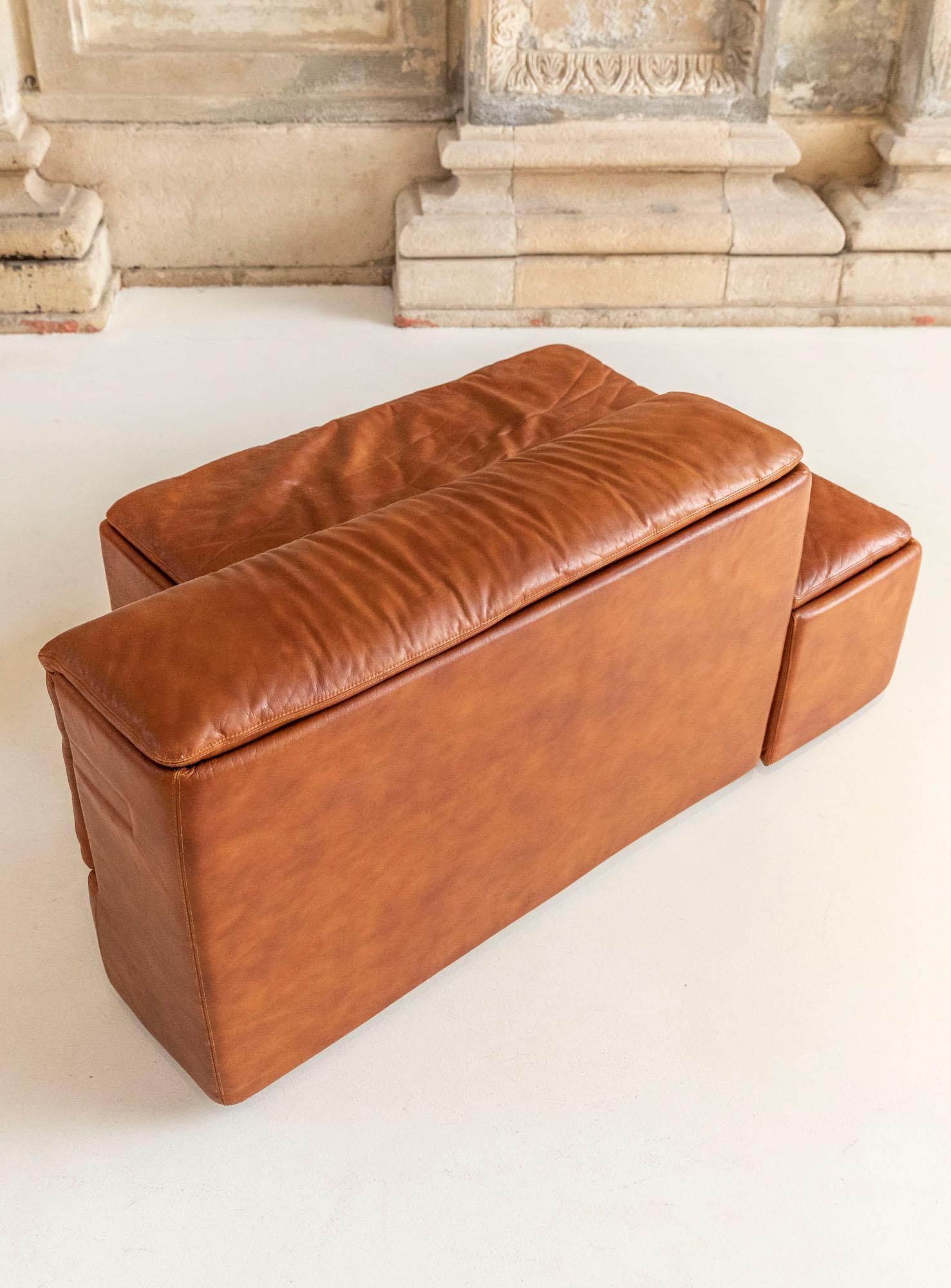 Modular Leather Sofas by Claudio Salocchi for Sormani 8