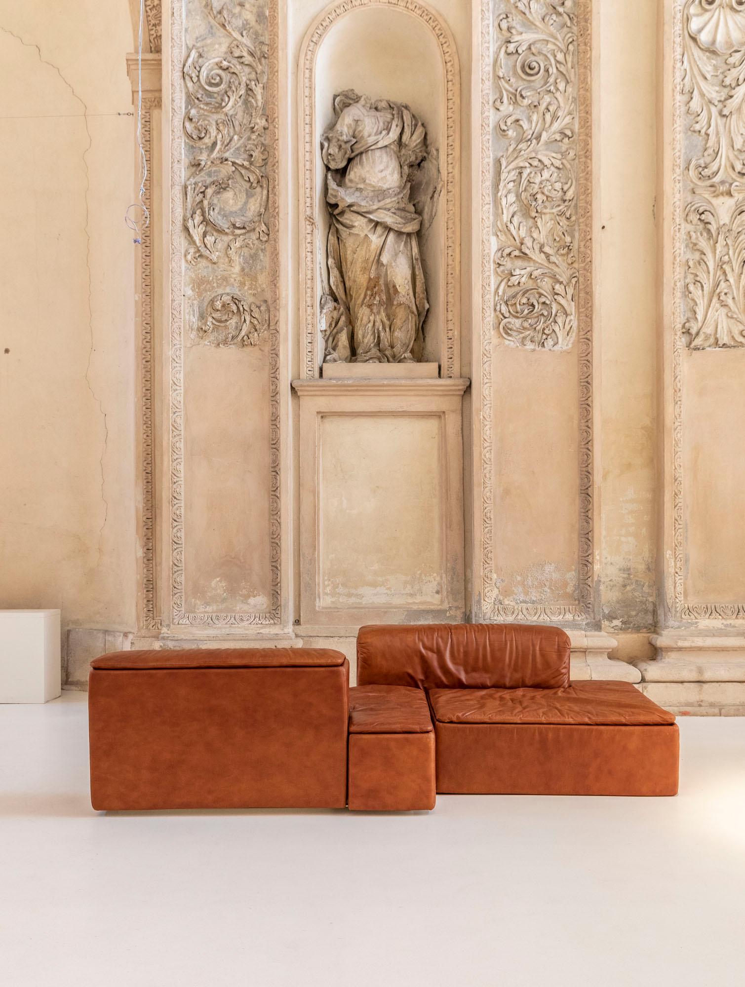 Modular Leather Sofas by Claudio Salocchi for Sormani 10