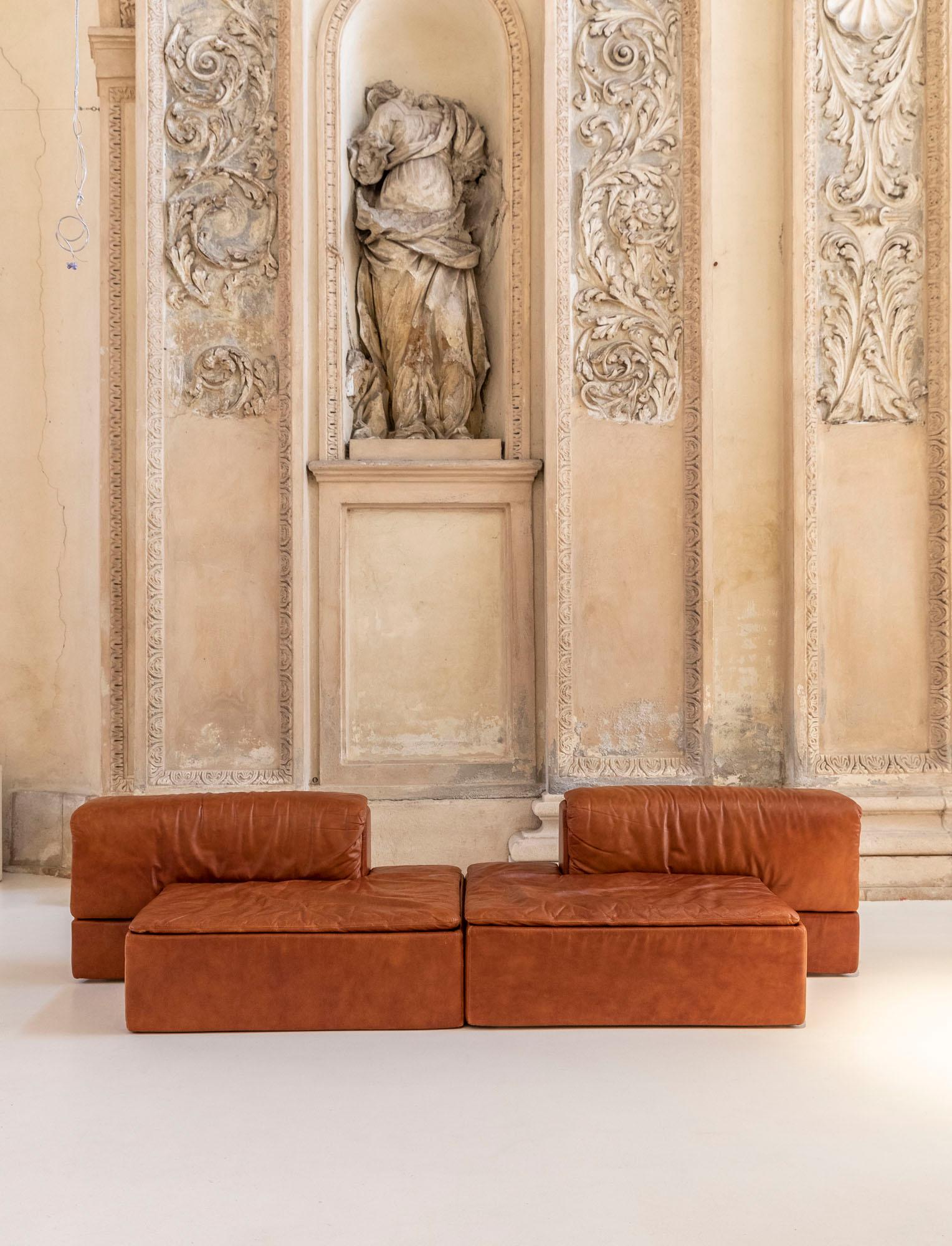 leather modular sofa